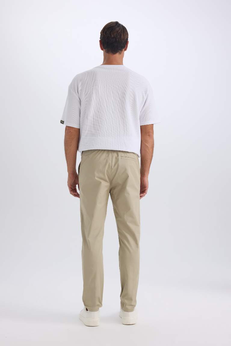 jogger Super Skinny Hem Gabardine Trousers