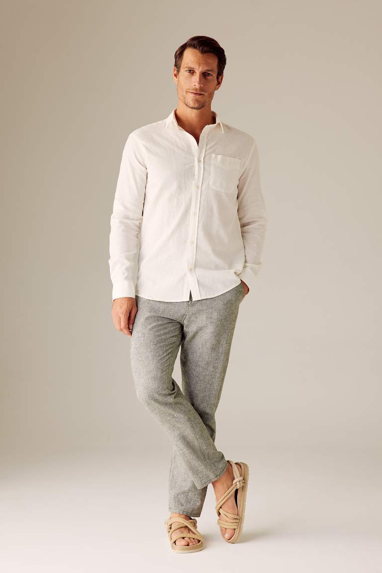 Relax Fit Regular Hem Trousers