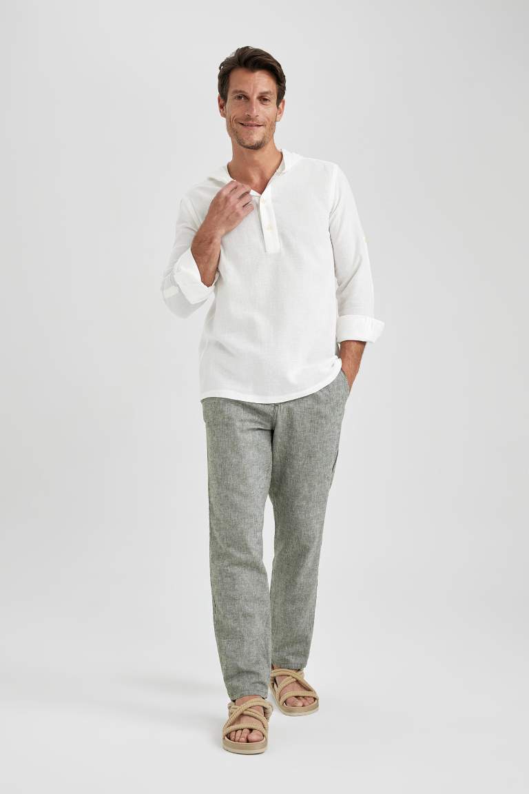 Relax Fit Regular Hem Trousers