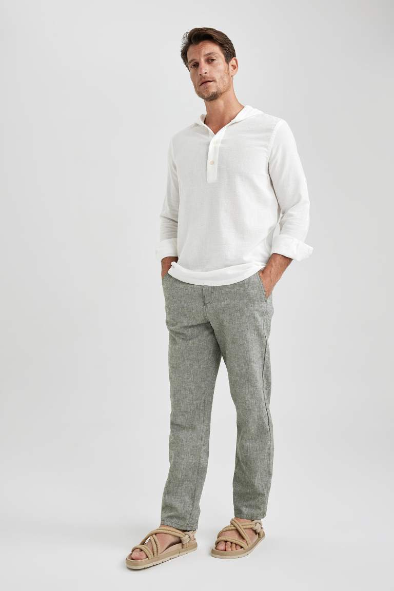 Relax Fit Regular Hem Trousers