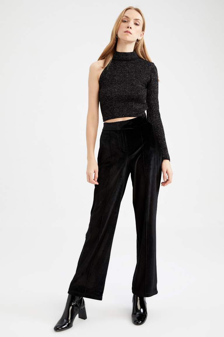 Wide Leg Corduroy Trousers