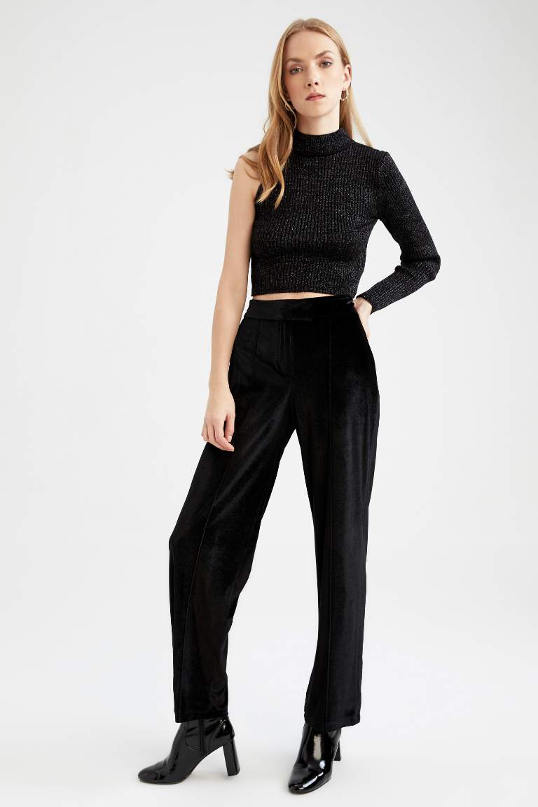 Wide Leg Corduroy Trousers