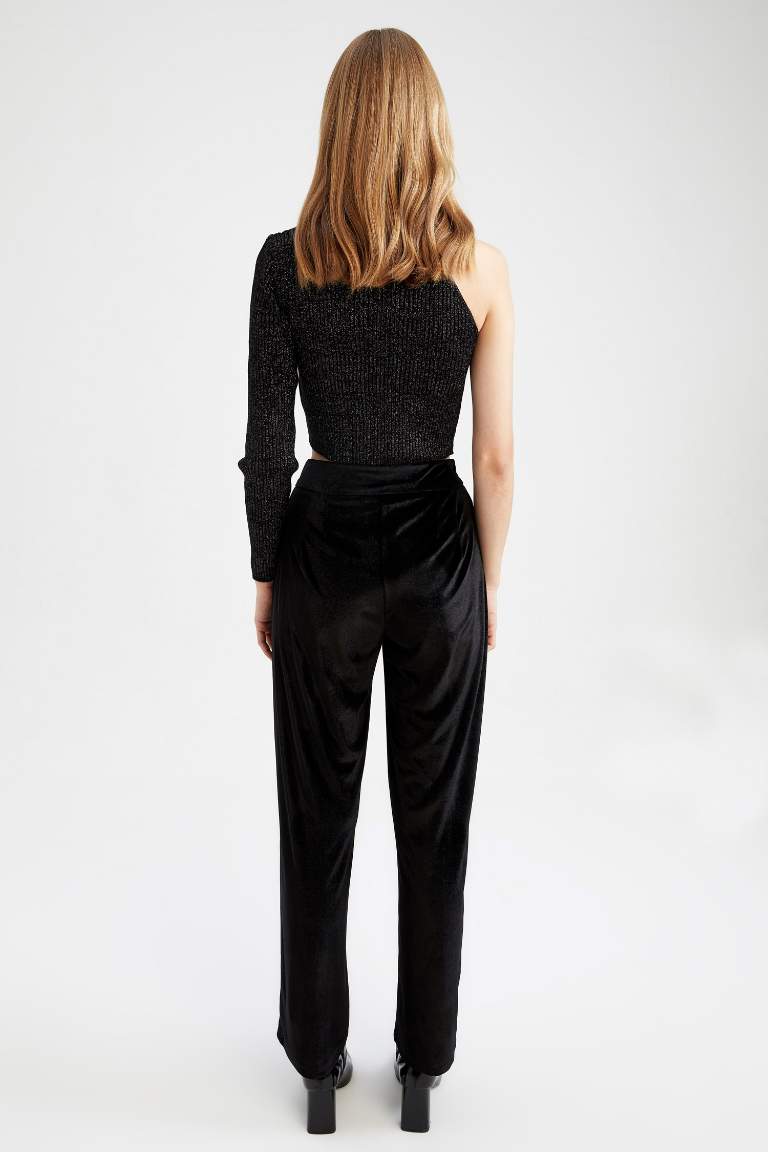 Wide Leg Corduroy Trousers