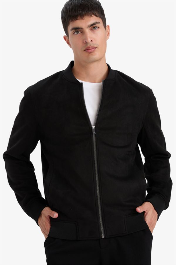 Ultra Yumuşak Slim Fit Mevsimlik Bomber Süet Mont Ceket