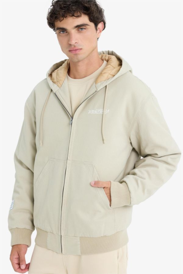 Oversize Kapüşonlu Mont
