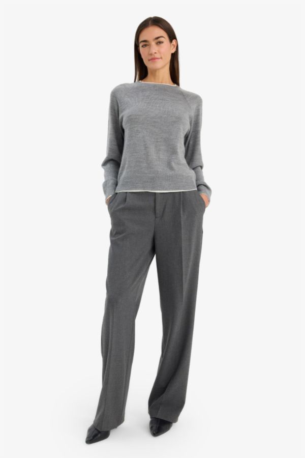 Straight Fit Yüksek Bel Pantolon