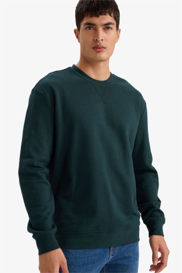 Pamuklu Regular Fit Basic Sweatshirt