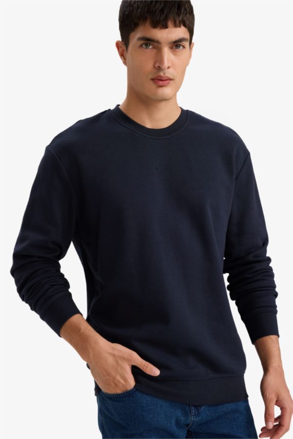 Pamuklu Regular Fit Basic Sweatshirt