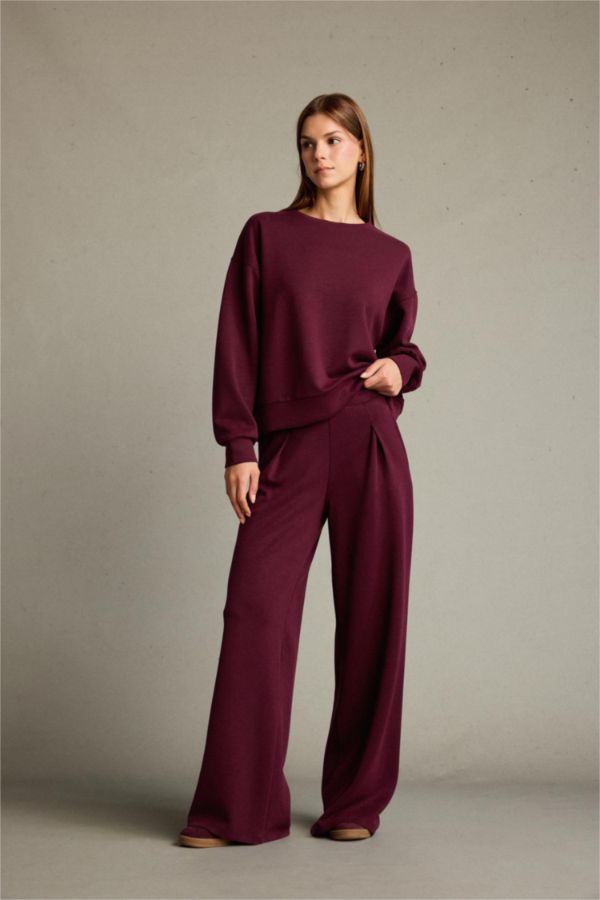 Regular Fit Normal Bel Düz Paça Modal Pantolon