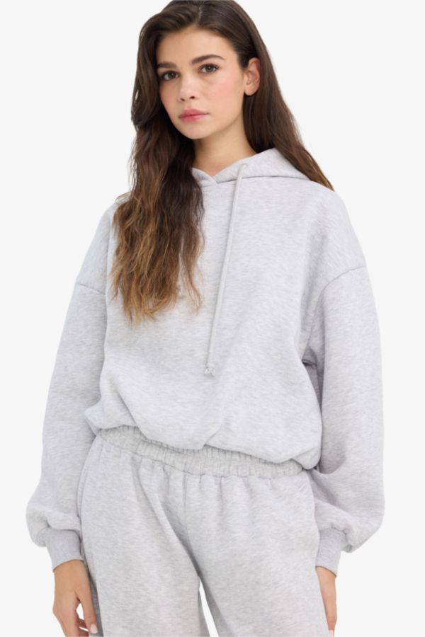 Oversize Kapüşonlu Sweatshirt