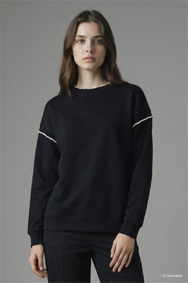 %100 Pamuk Regular Fıt Sweatshirt Tunik