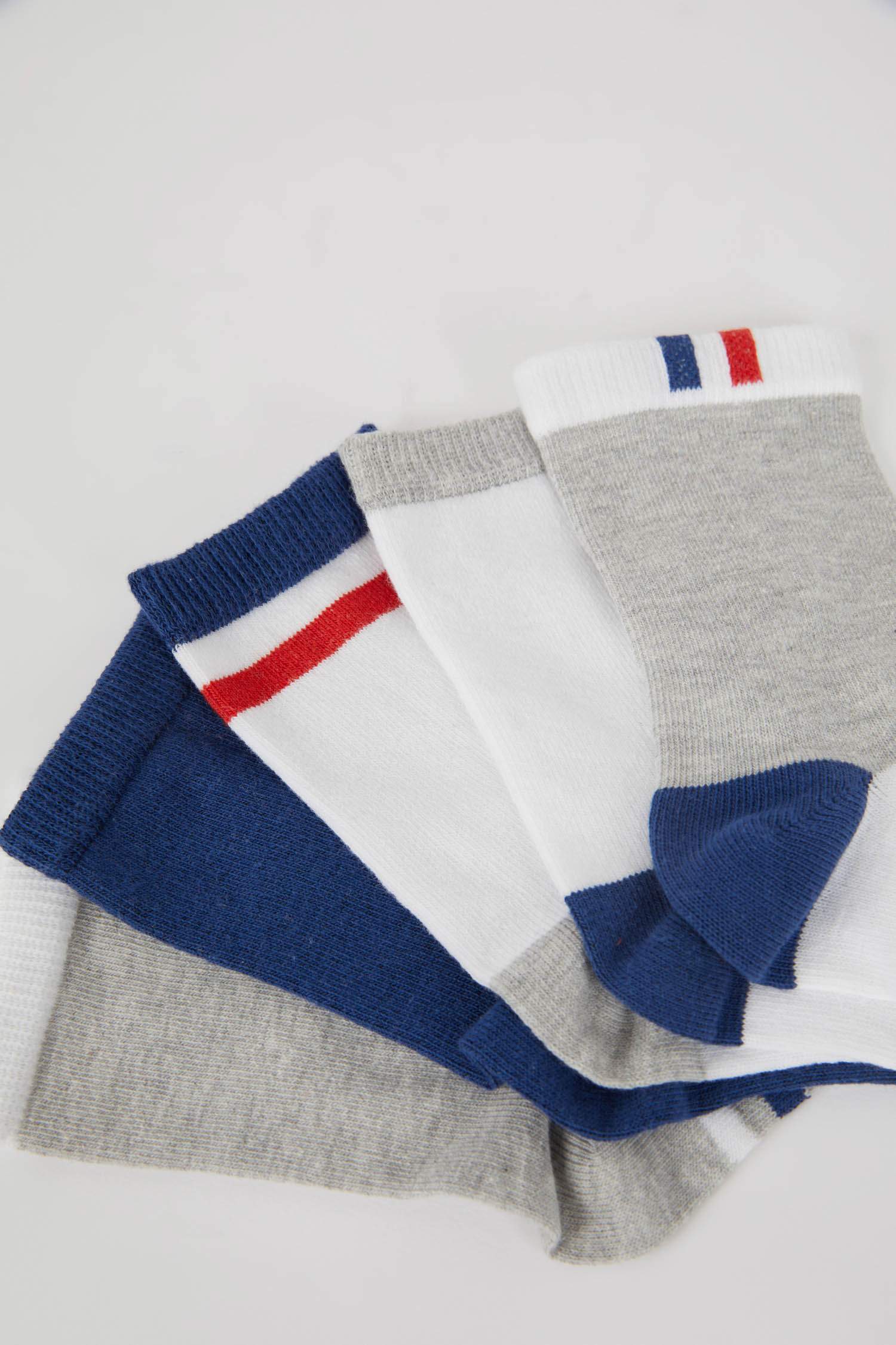 Boys 5 Pack Cotton Long Socks