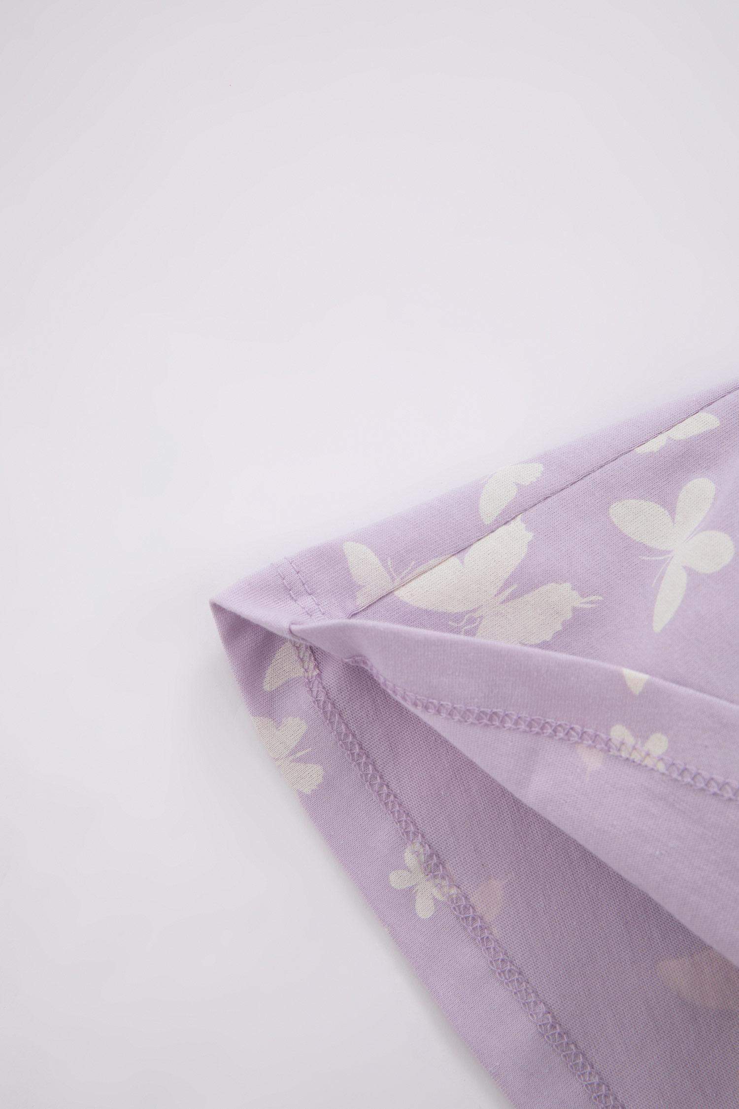 فستان بناتي بقصة عادية بدون أكمام