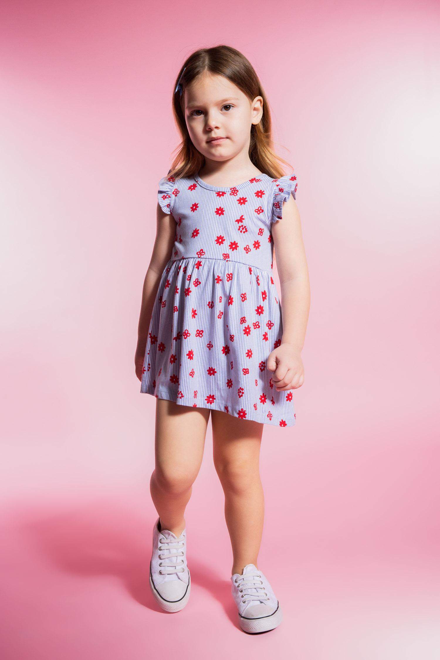 Baby Girl Patterned Sleeveless Dress