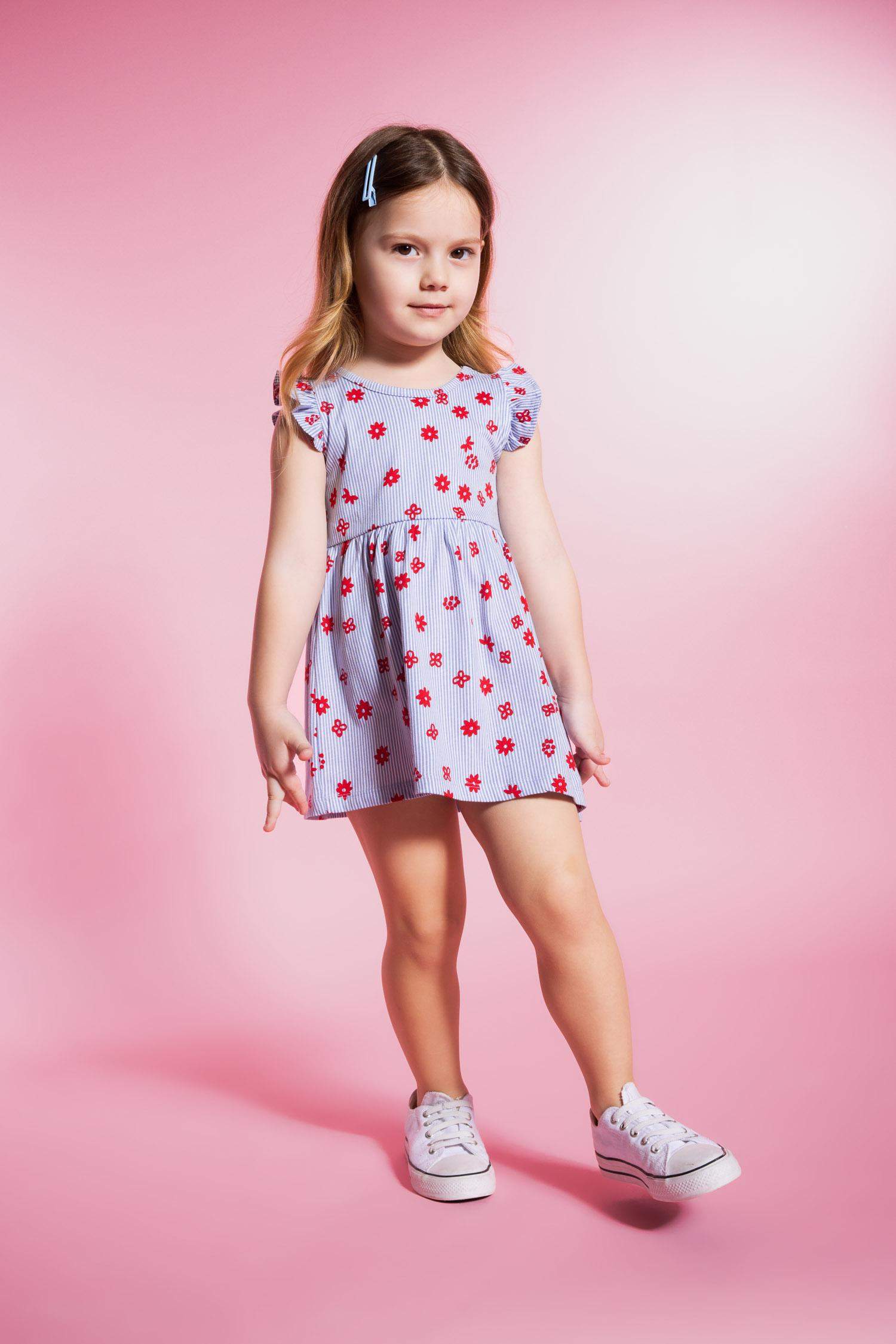 Baby Girl Patterned Sleeveless Dress