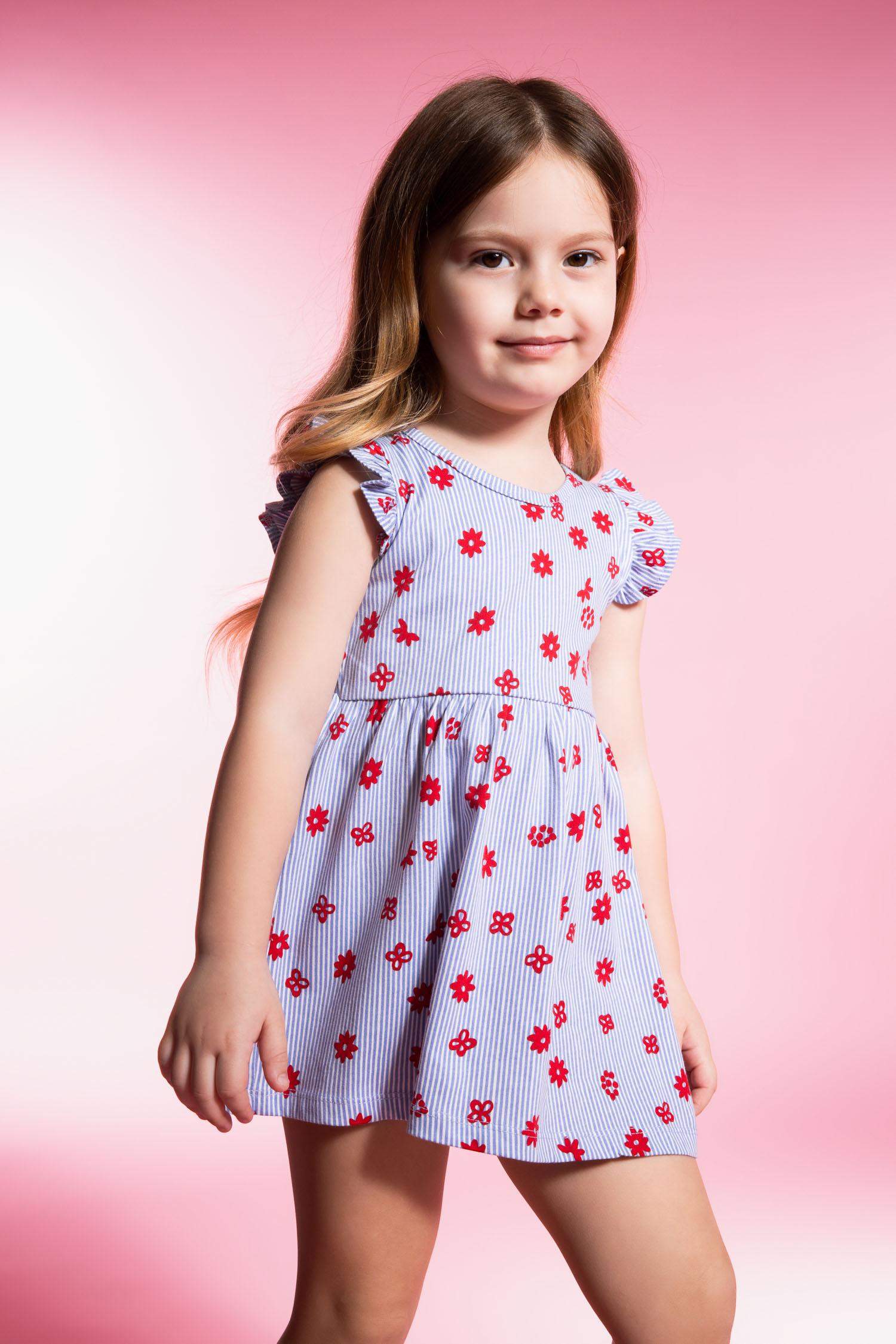 Baby Girl Patterned Sleeveless Dress