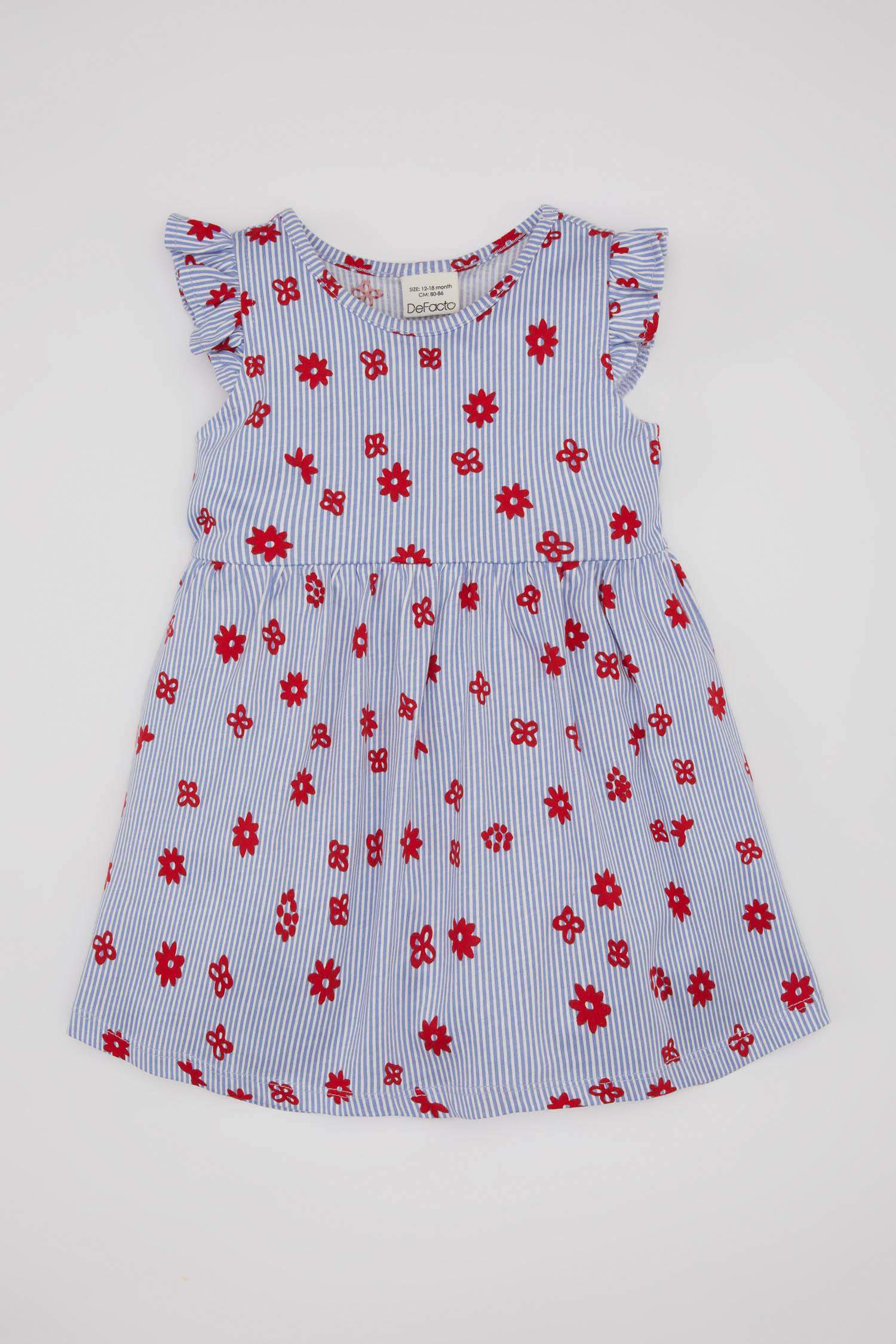Baby Girl Patterned Sleeveless Dress