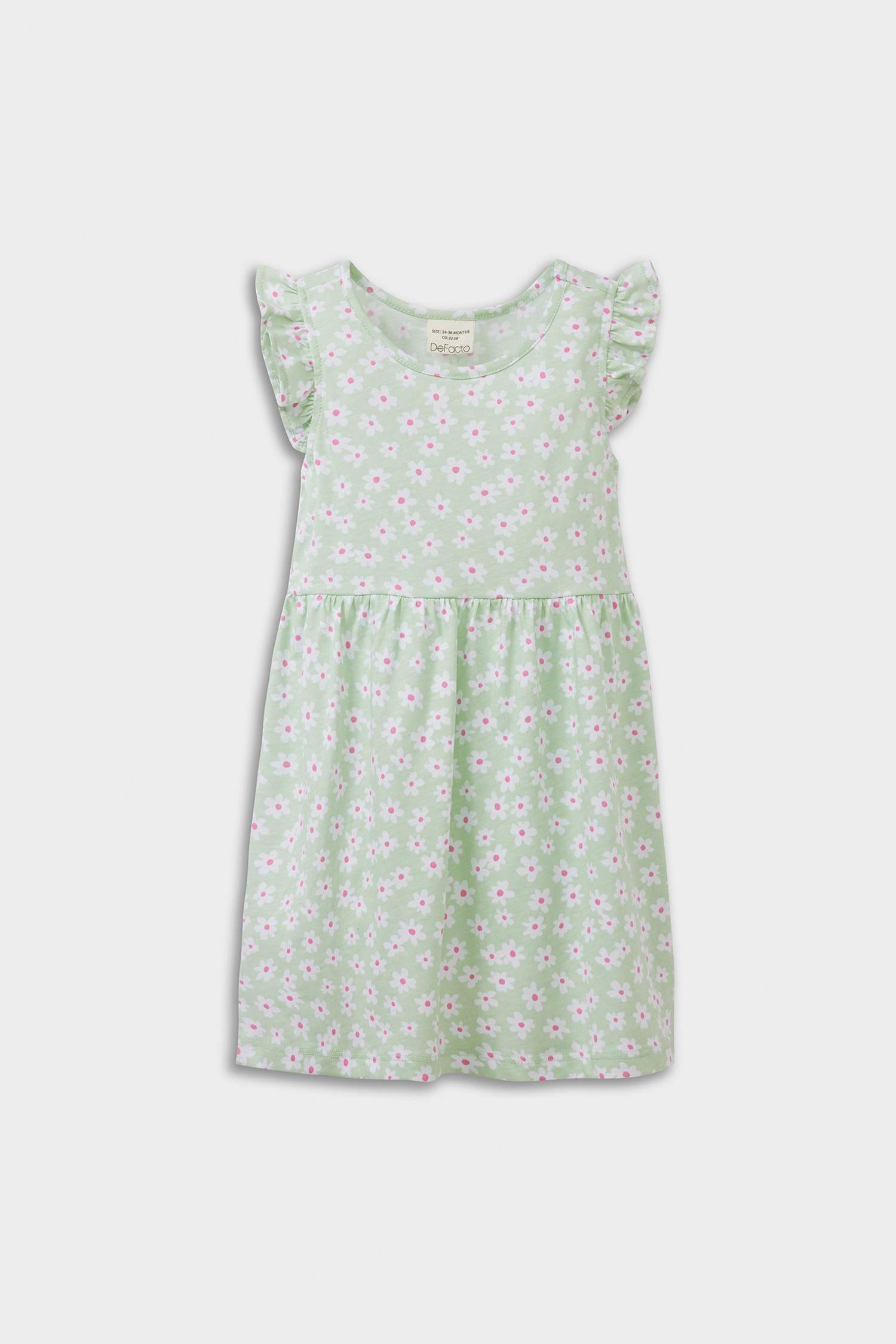 Robe à manches courtes imprimée pour bébé fille