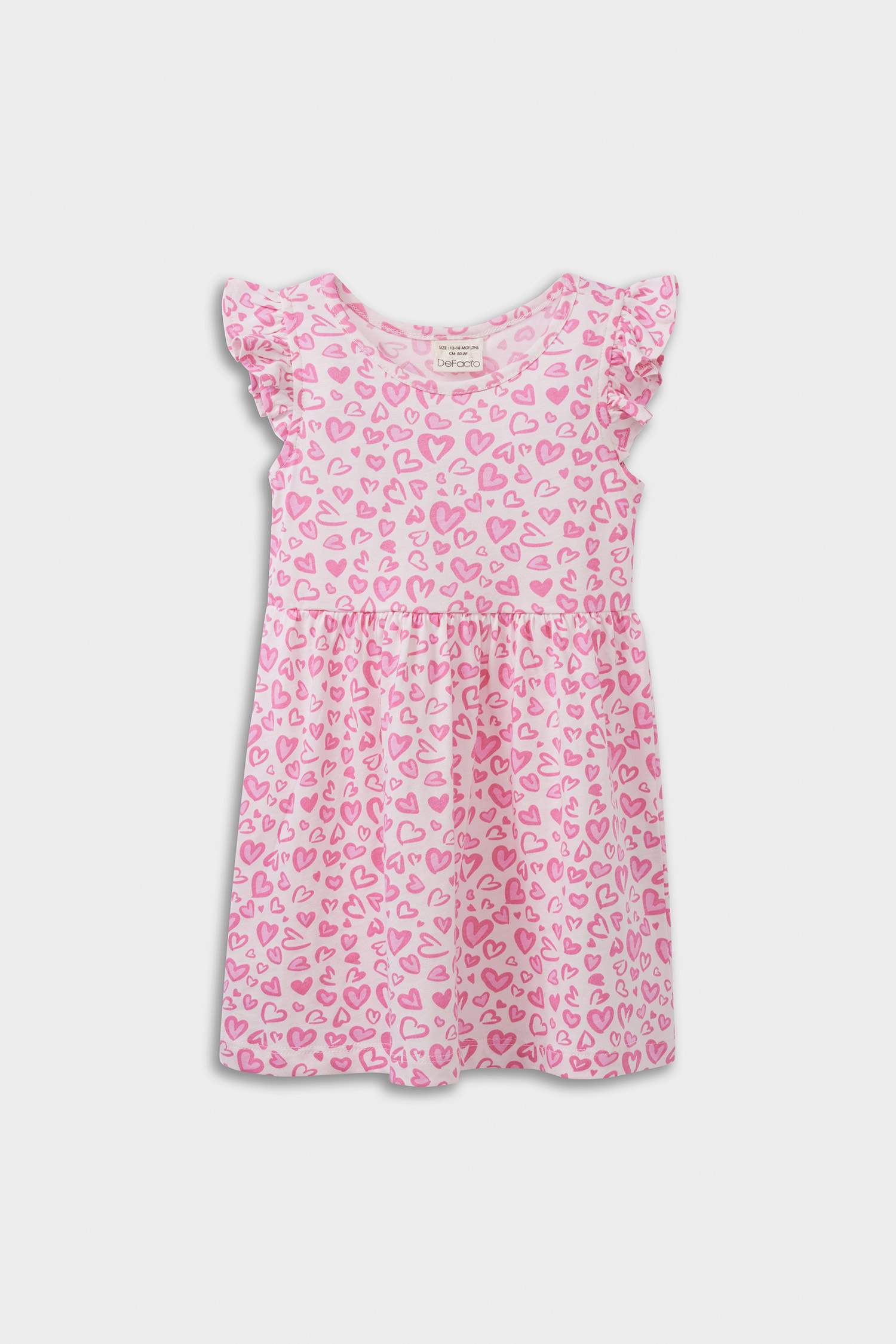 Baby Girl Patterned Short Sleeve Dress