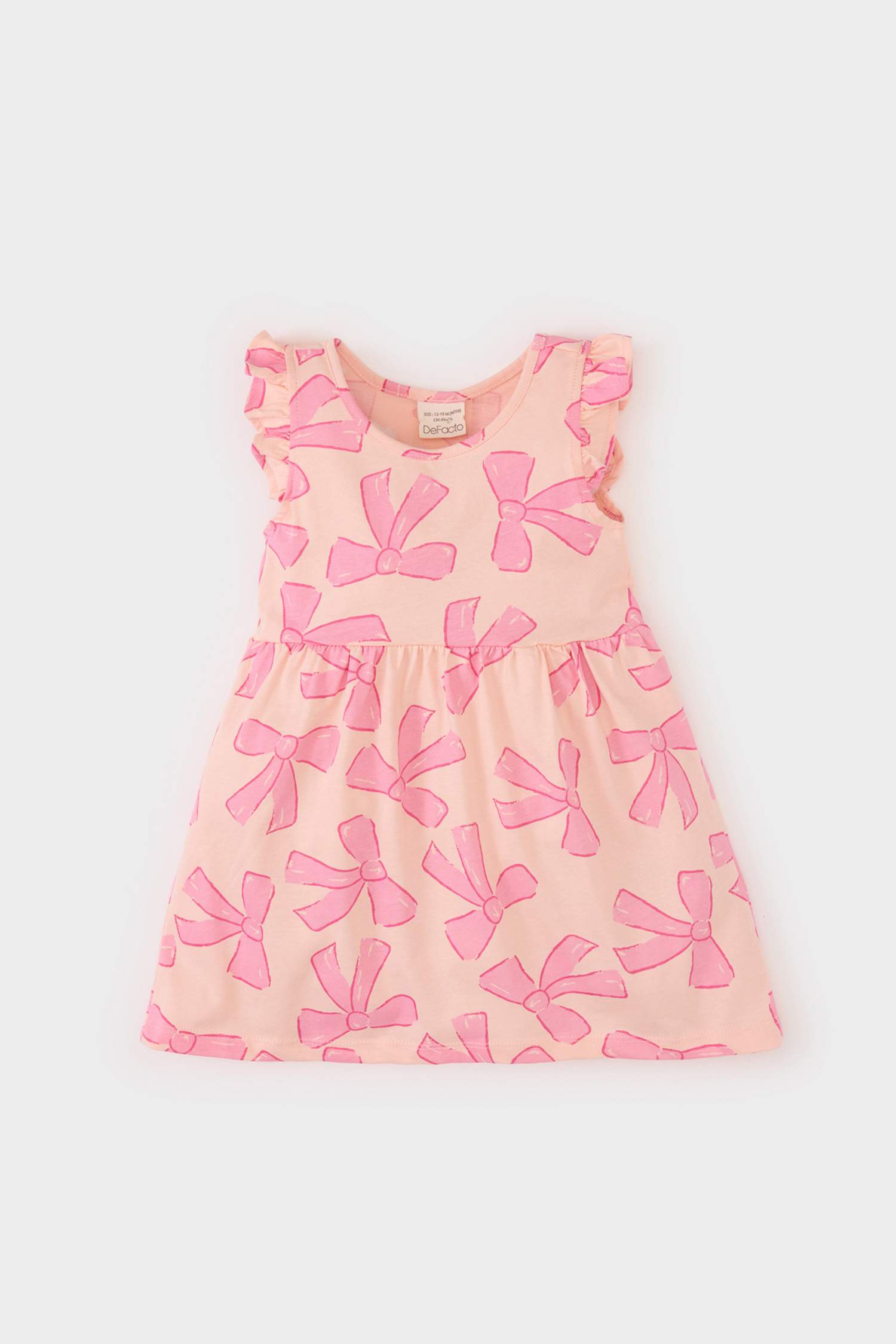 Baby Girl Patterned Short Sleeve Dress
