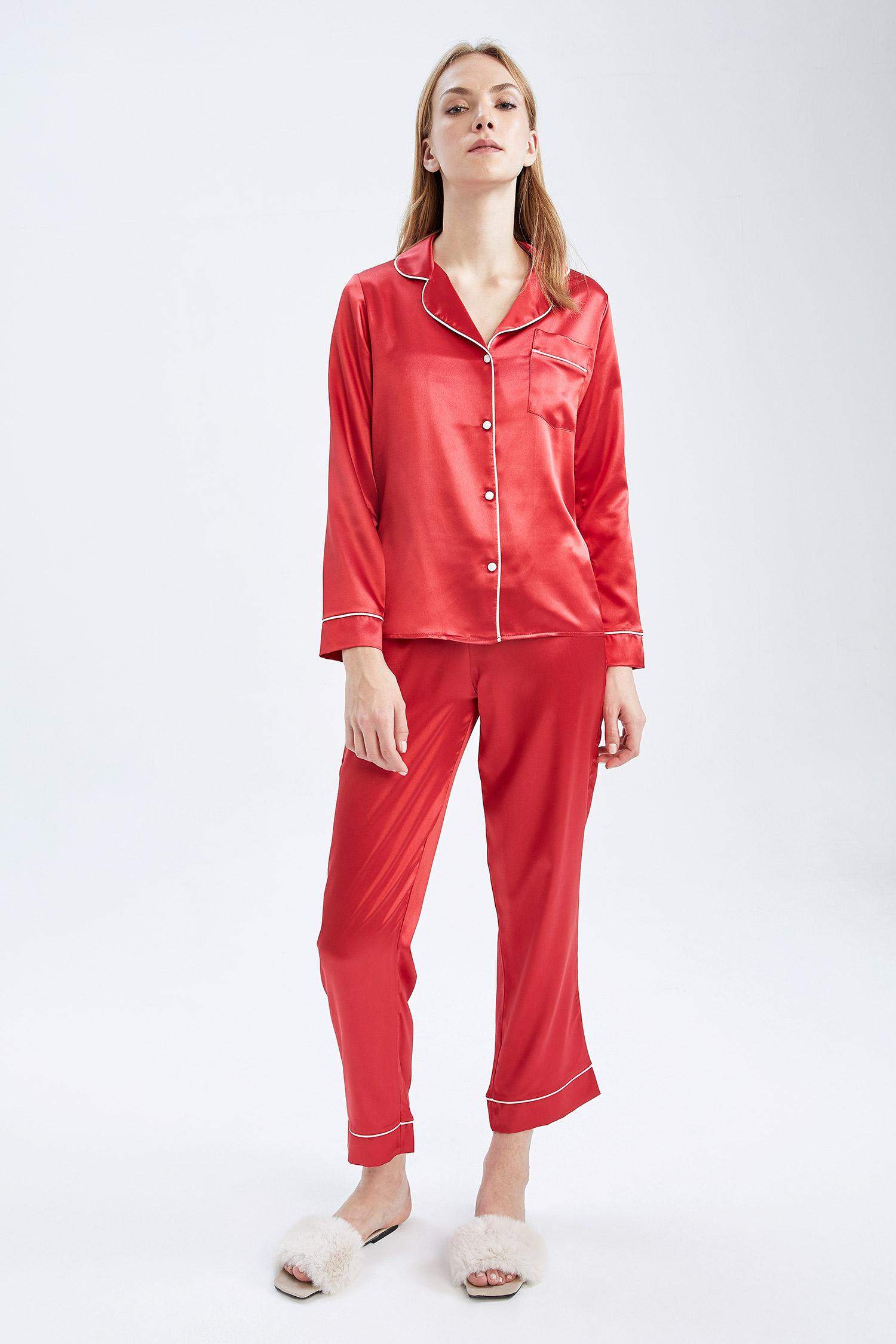 Fall in Love Yılbaşı Temalı Basic Saten Pijama Altı