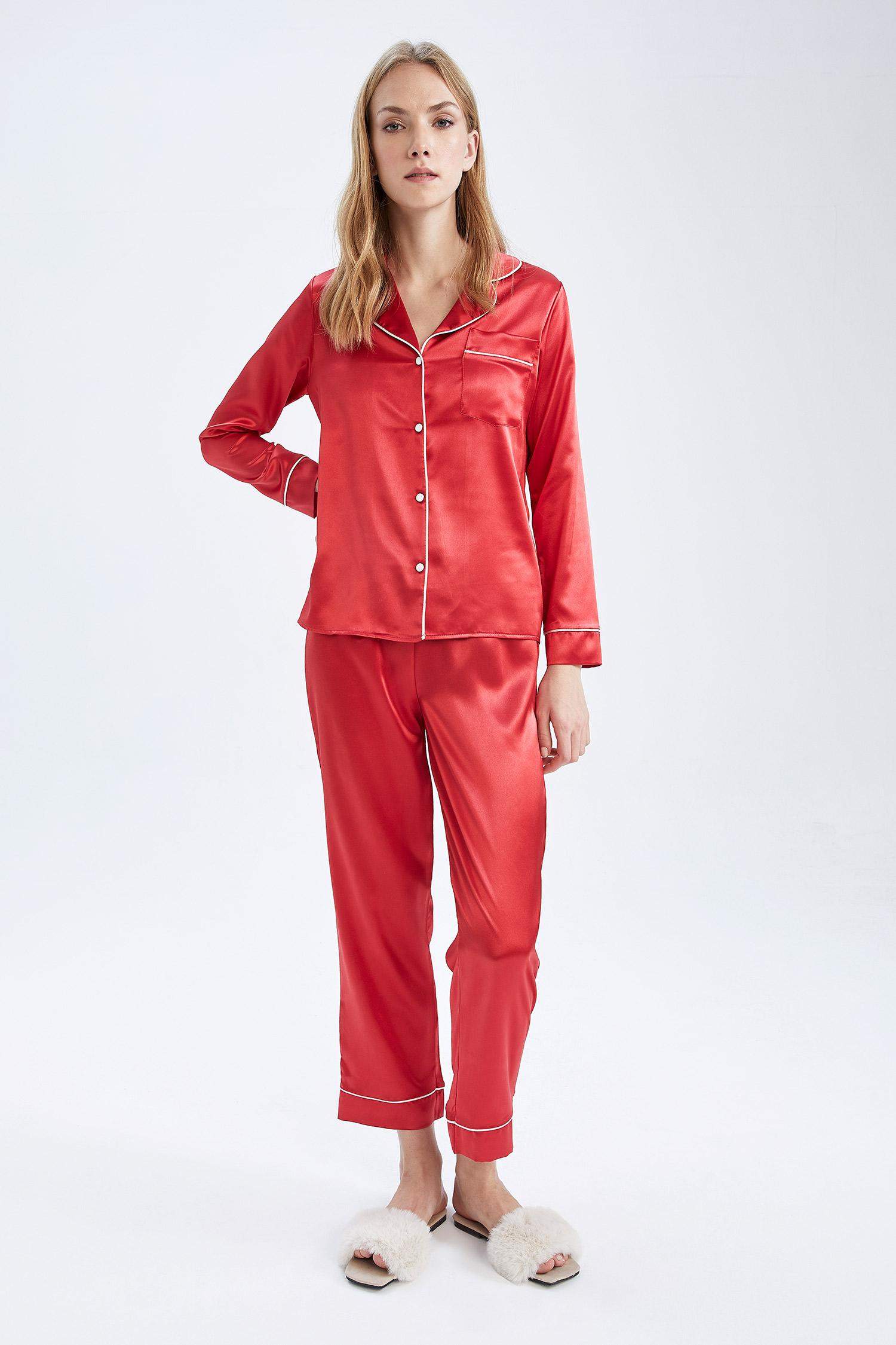 Fall in Love Yılbaşı Temalı Basic Saten Pijama Altı
