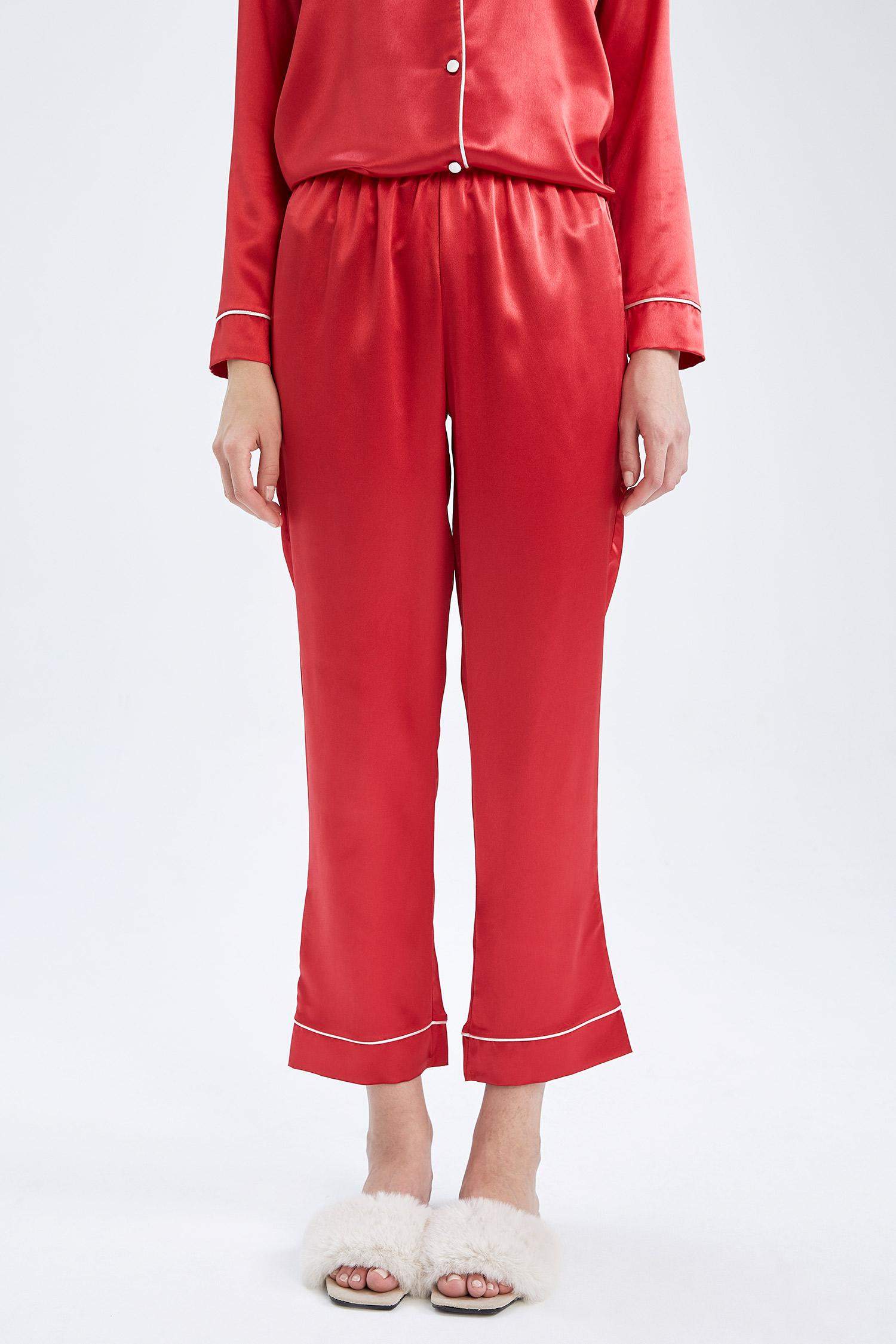 Fall in Love Yılbaşı Temalı Basic Saten Pijama Altı