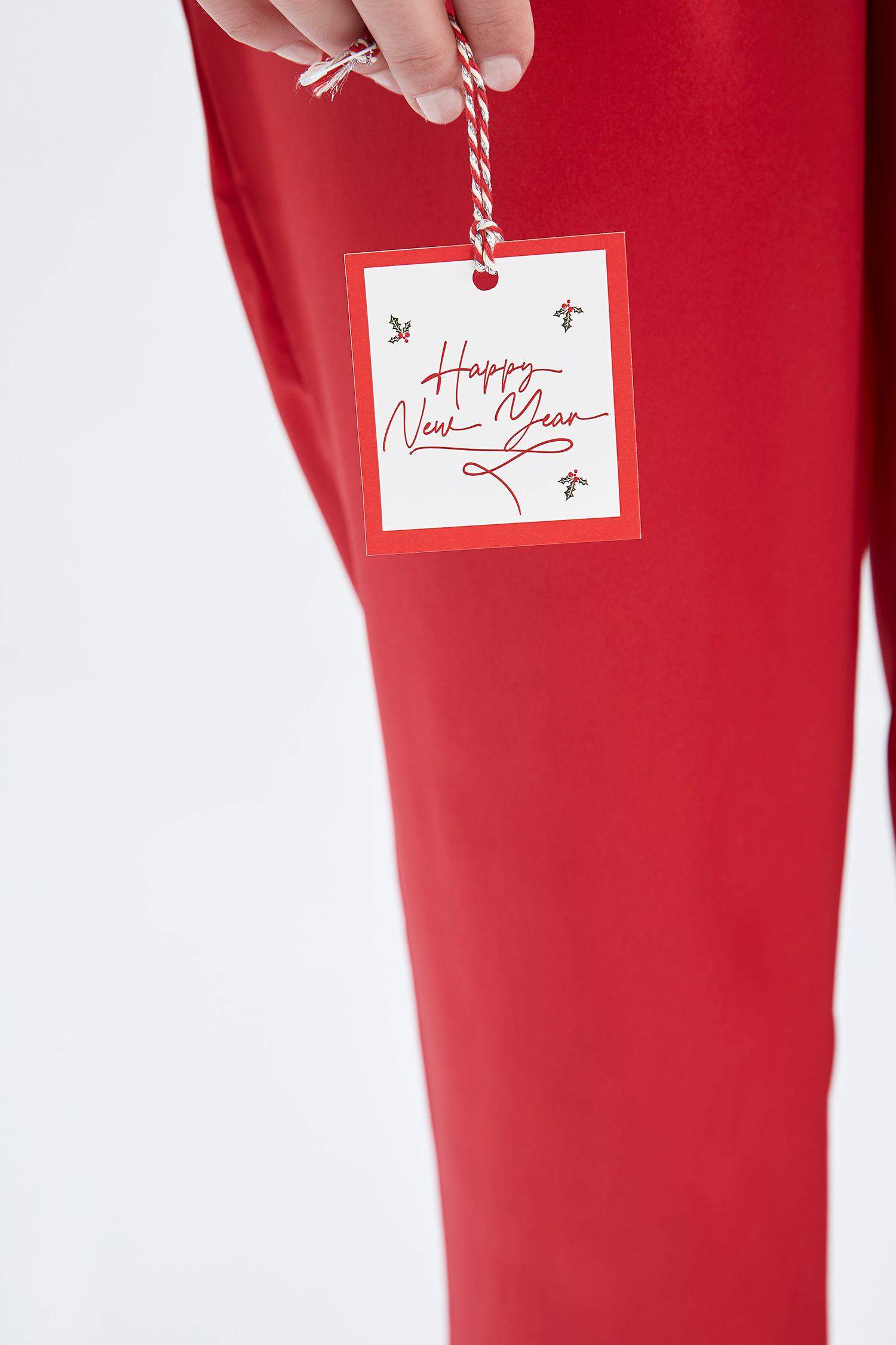 Fall in Love Yılbaşı Temalı Basic Saten Pijama Altı