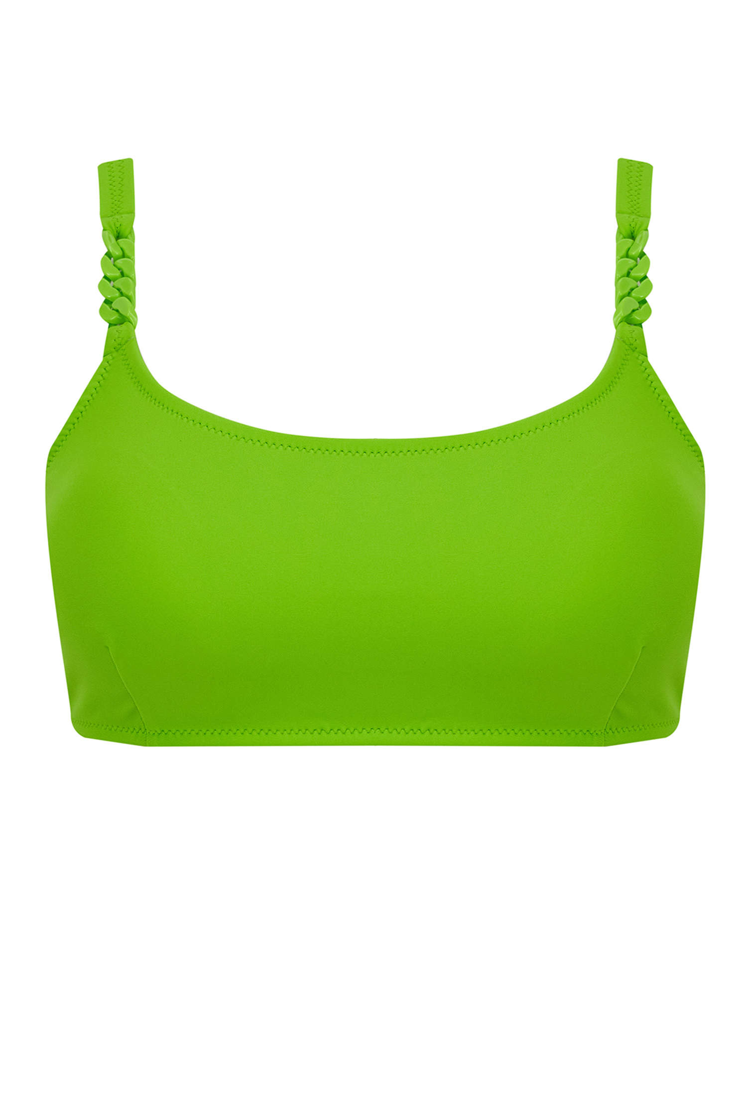 Green WOMEN Regular Fit Bikini Top 2831070 | DeFacto