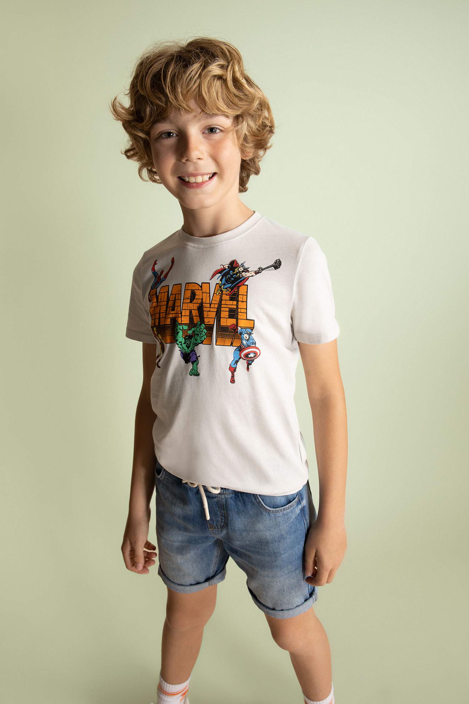 تي شيرت اولادي بقصة عادية من مارفل