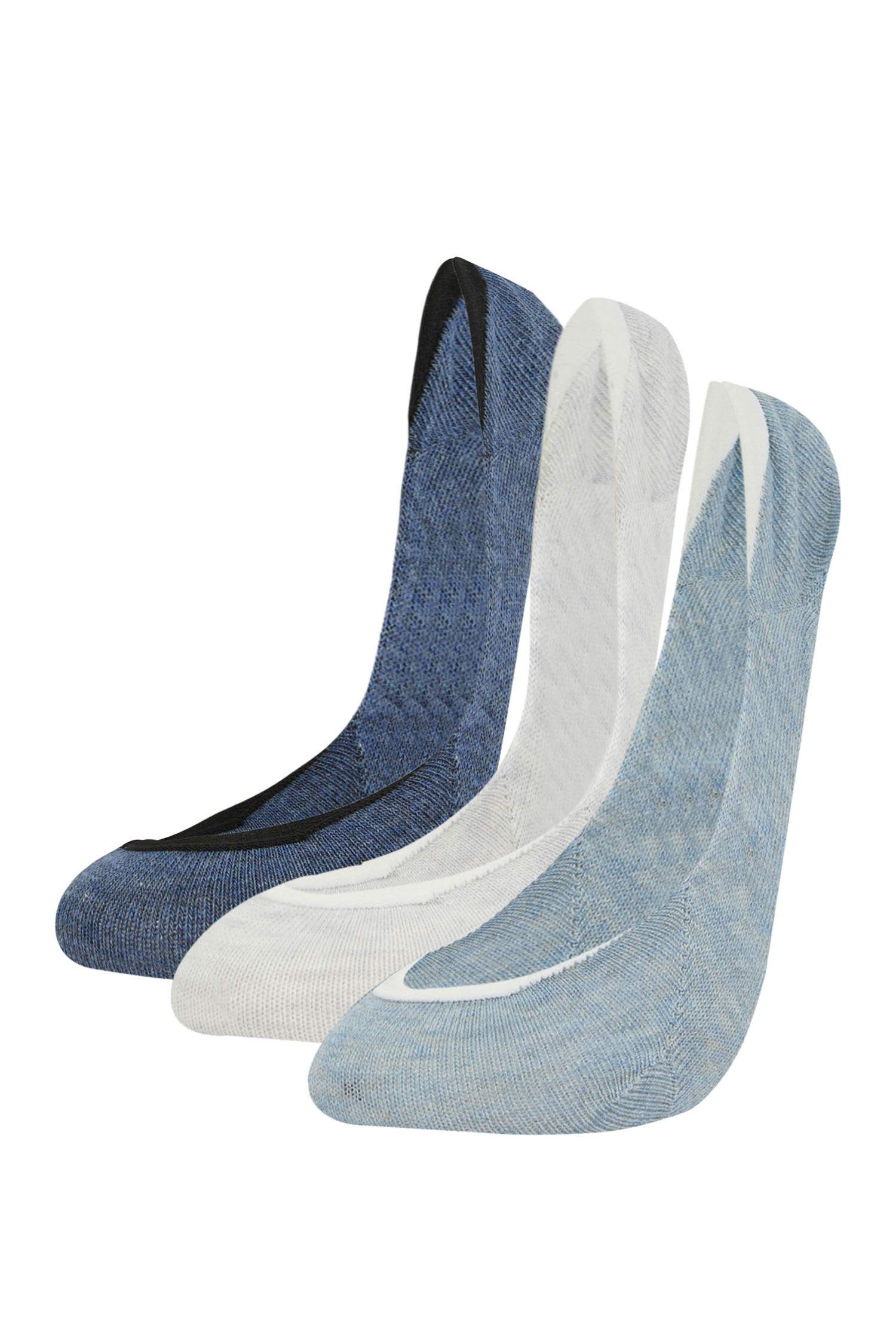 Kadın 3'lü Pamuklu Babet Çorap