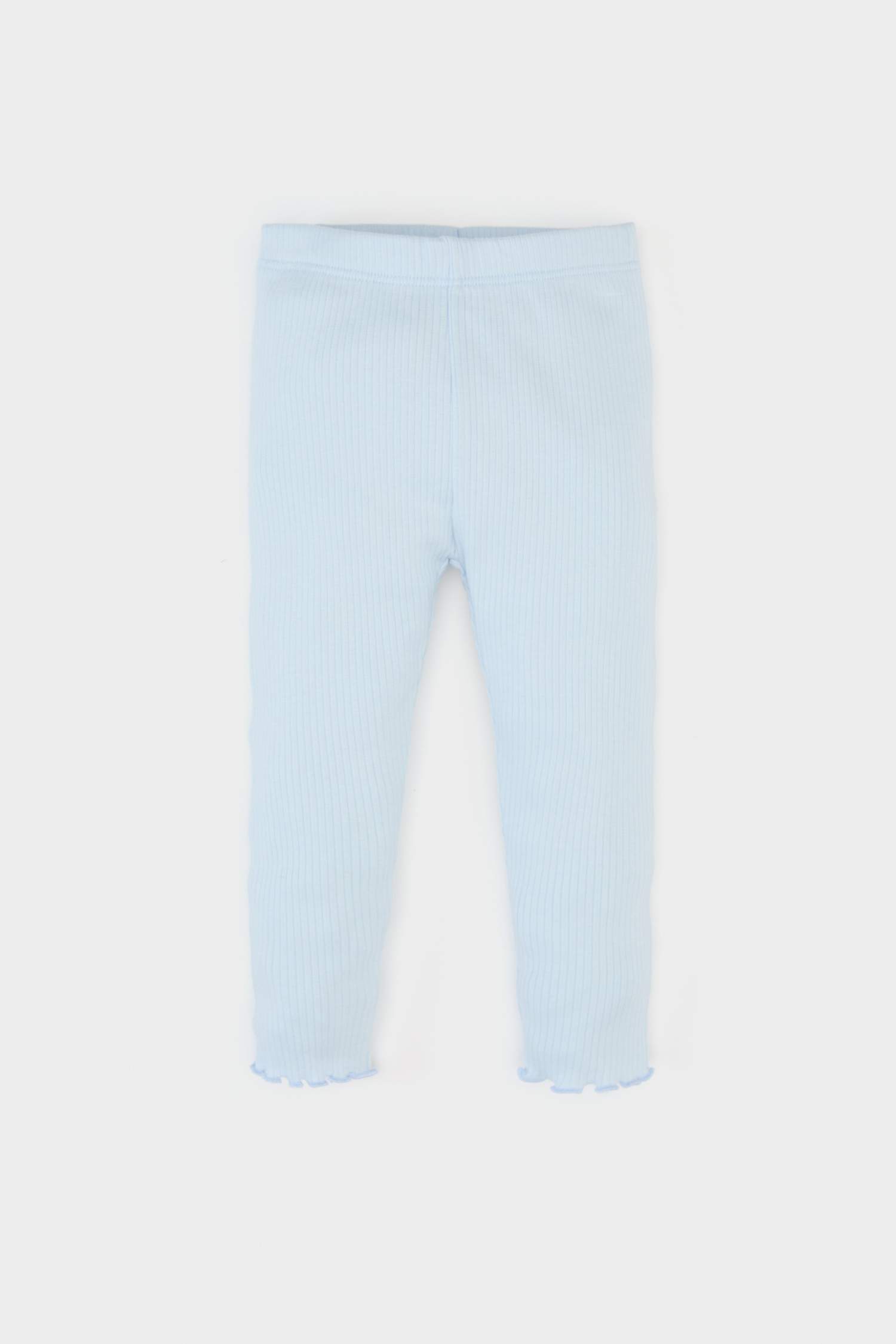 Kız Bebek 2'li Takım Baskılı Kısa Kollu Fitilli Kaşkorse Tişört Beli Lastikli Alt