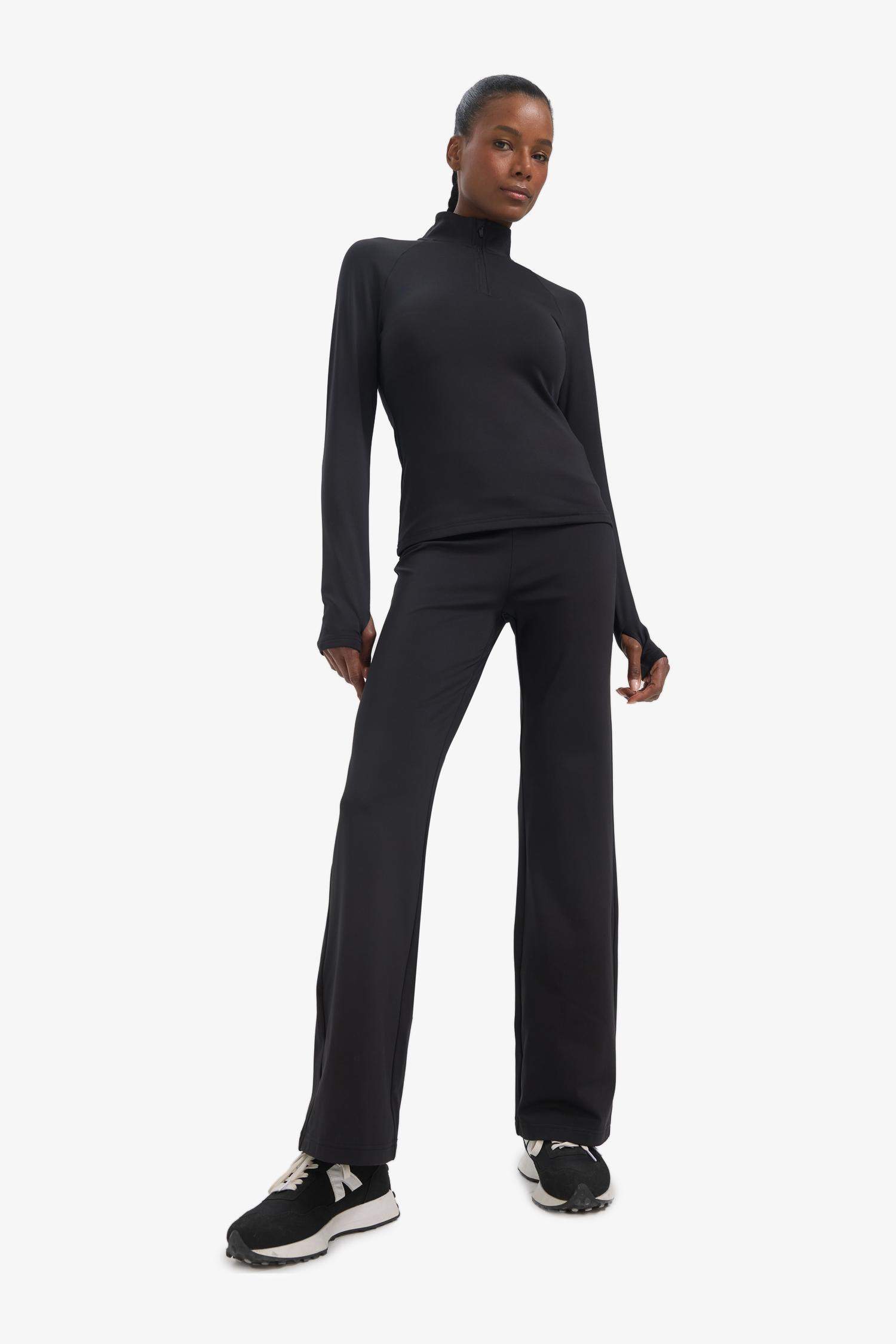 بنطلون قماش بيزك قصة عادية برجل واسع من DeFactoFit