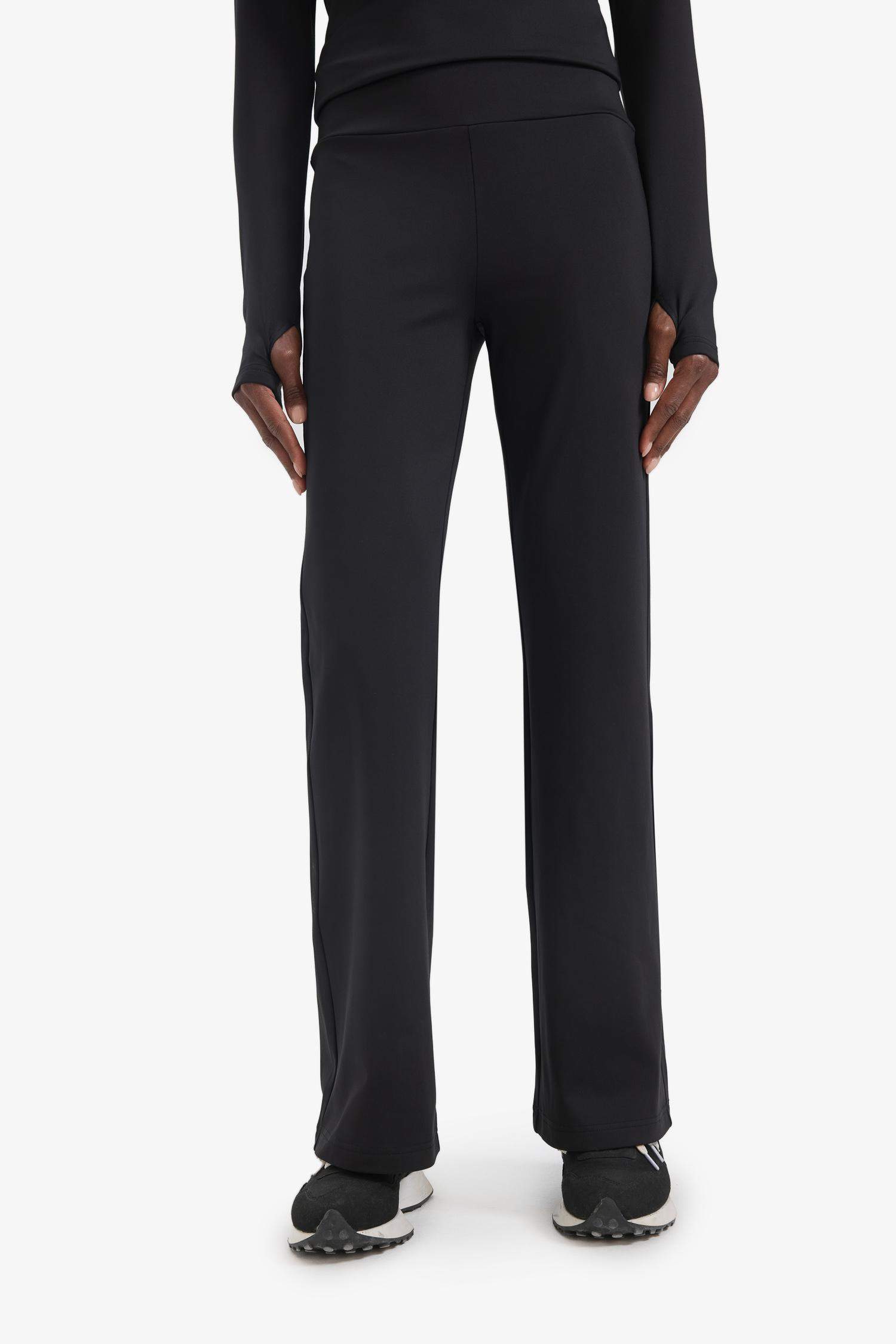 بنطلون قماش بيزك قصة عادية برجل واسع من DeFactoFit