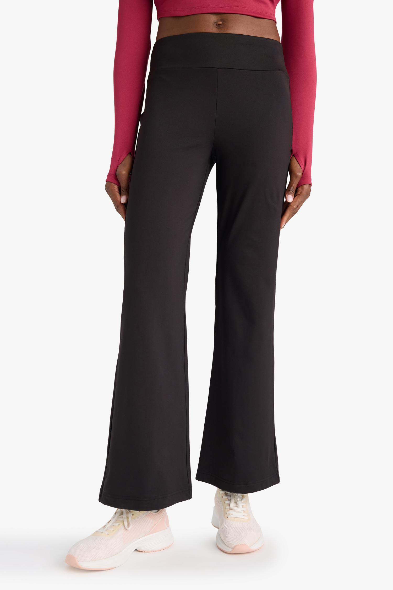 Flare Fit белді қысып тұратын спорттық шалбар