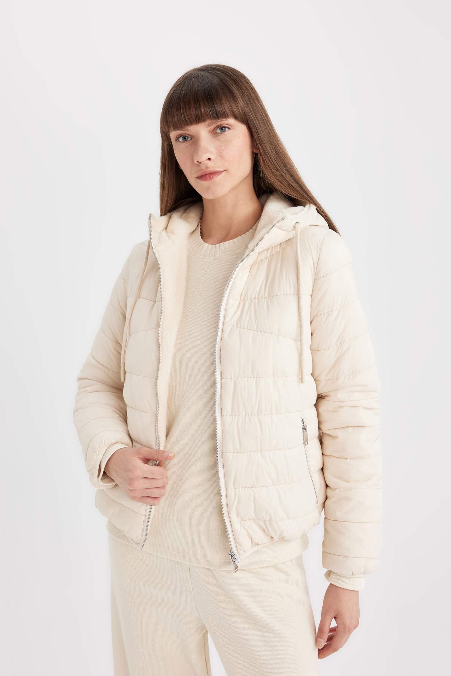 Waterproof Hooded Double-Sided Puffer Jacket