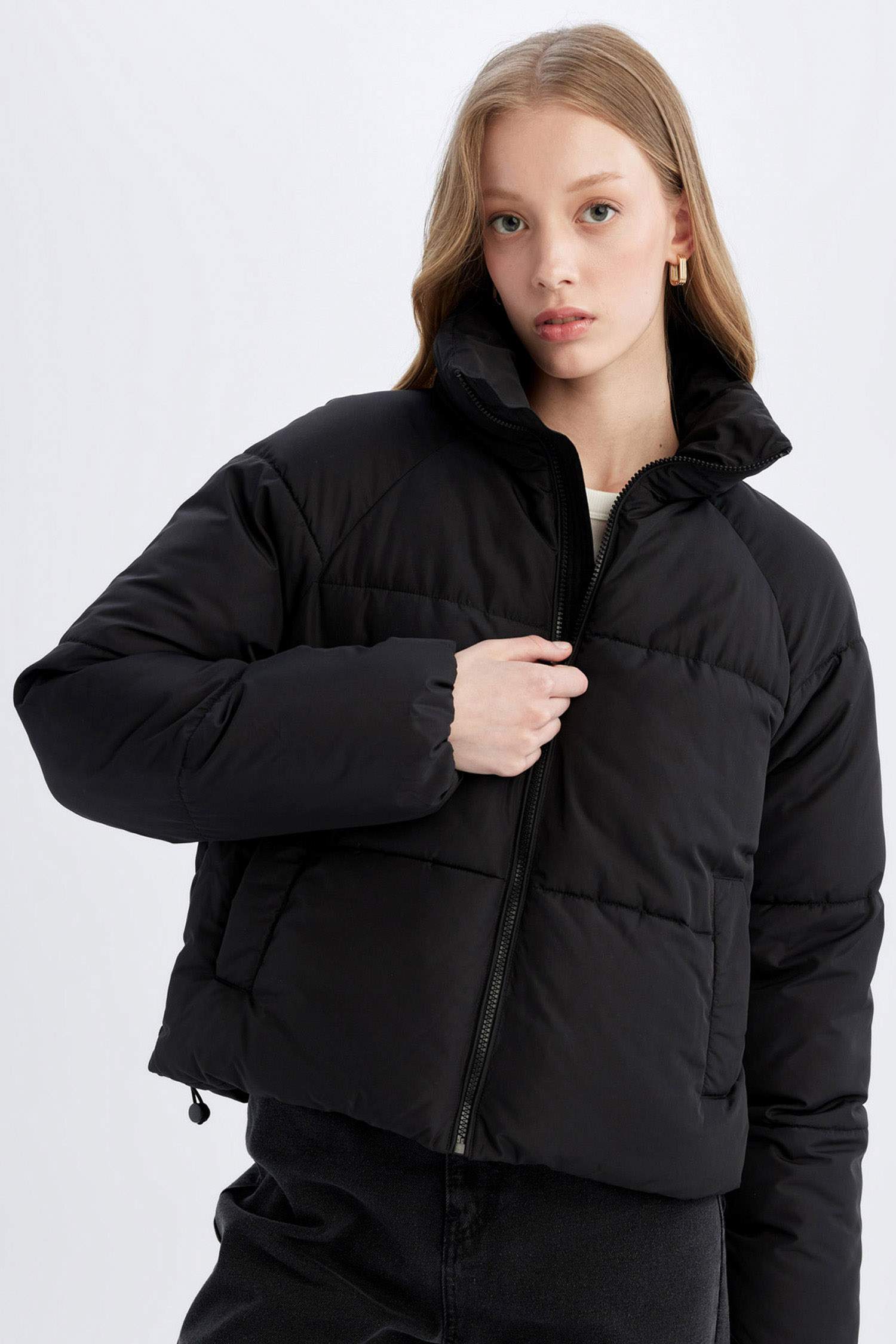 Sisme Mont Bershka Puffer Jacket Black Bershka Kısa Şişme Mont