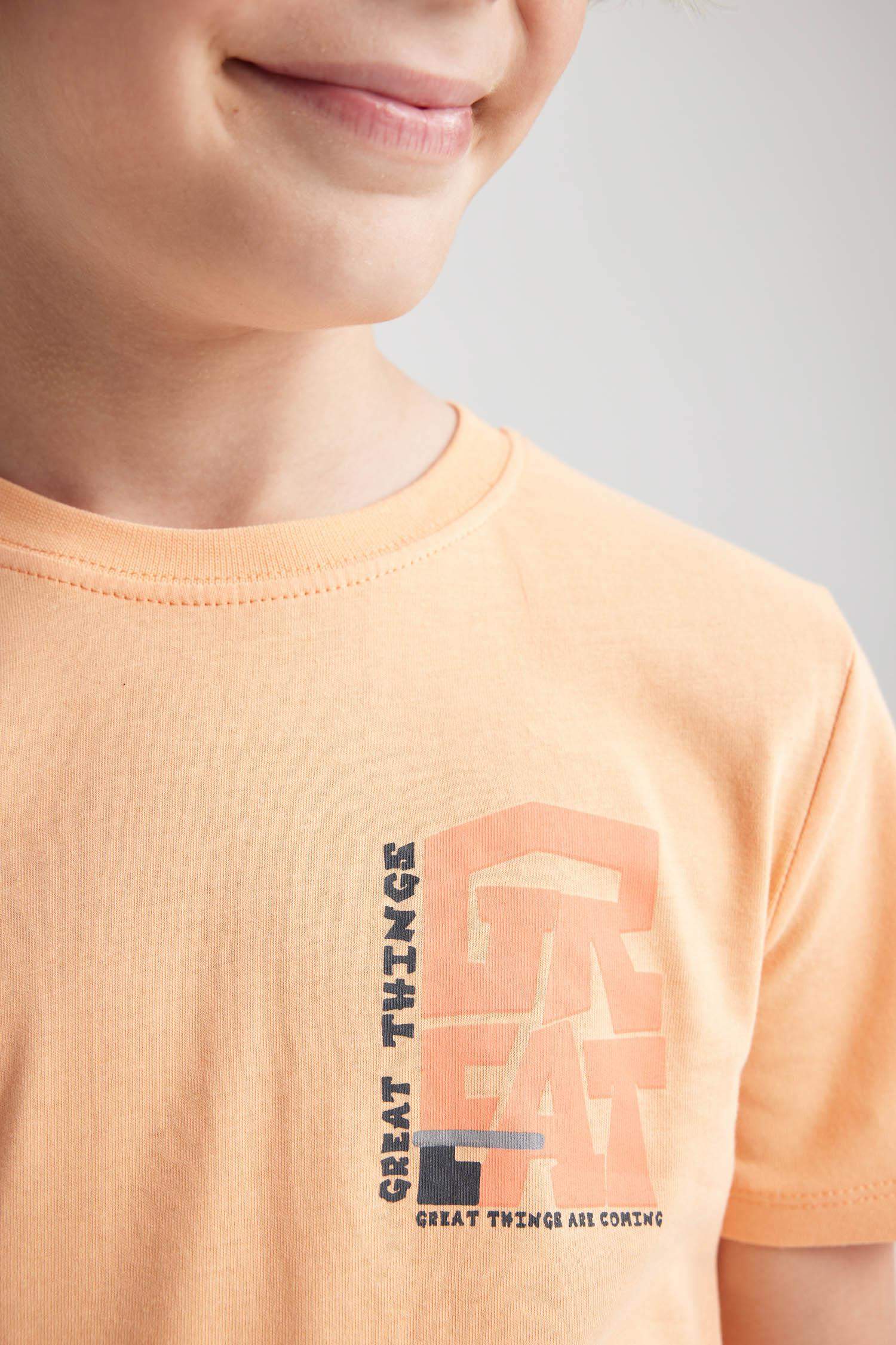 تي شيرت اولادي مطبوع قصة عادية