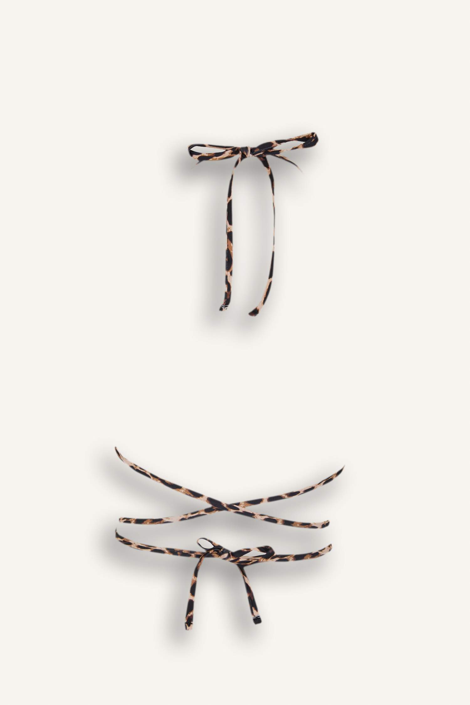 Leopar Desenli Bikini Üstü-Fall in Love