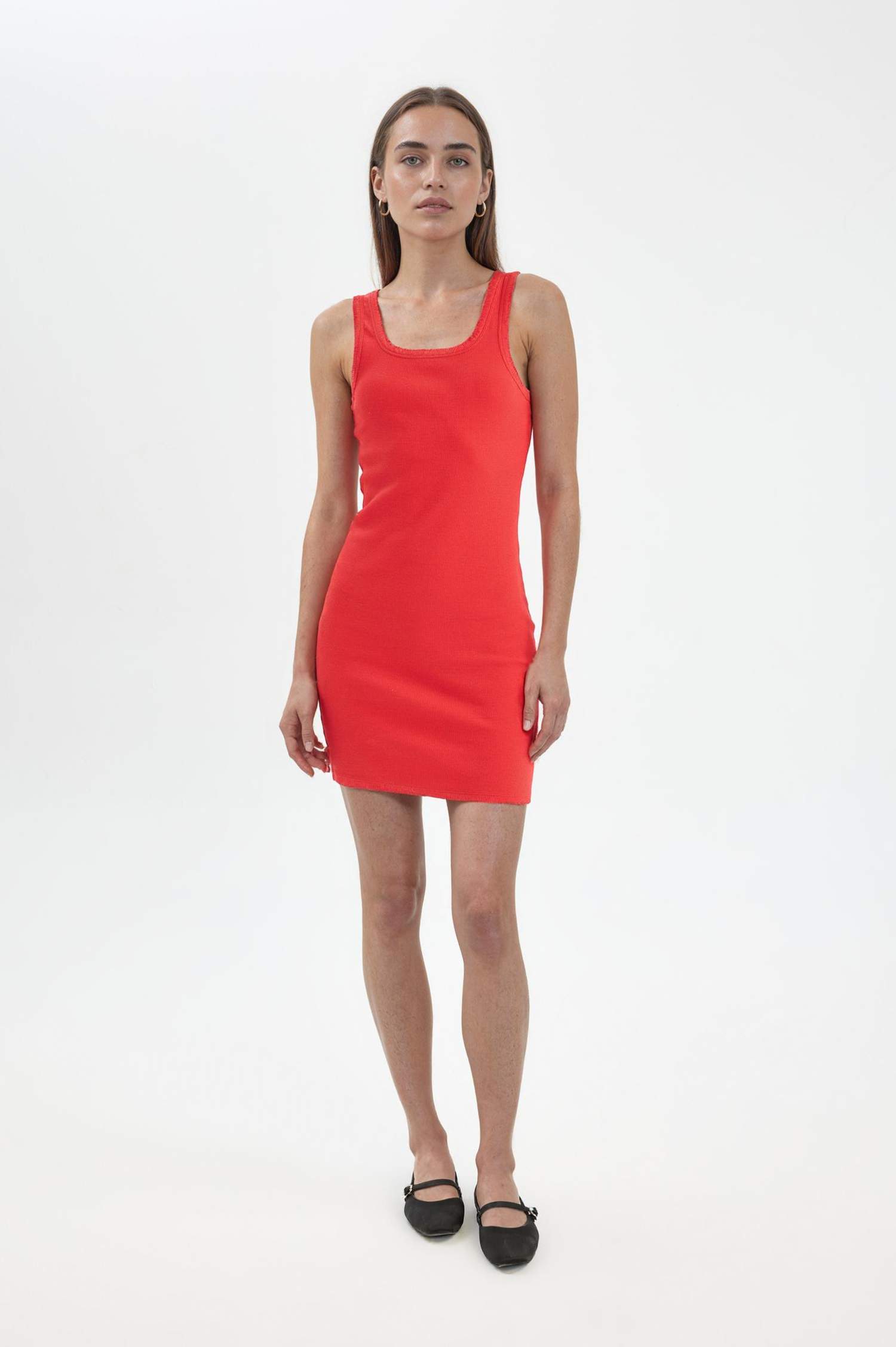 فستان نص كم قصير مضلع بوديكون