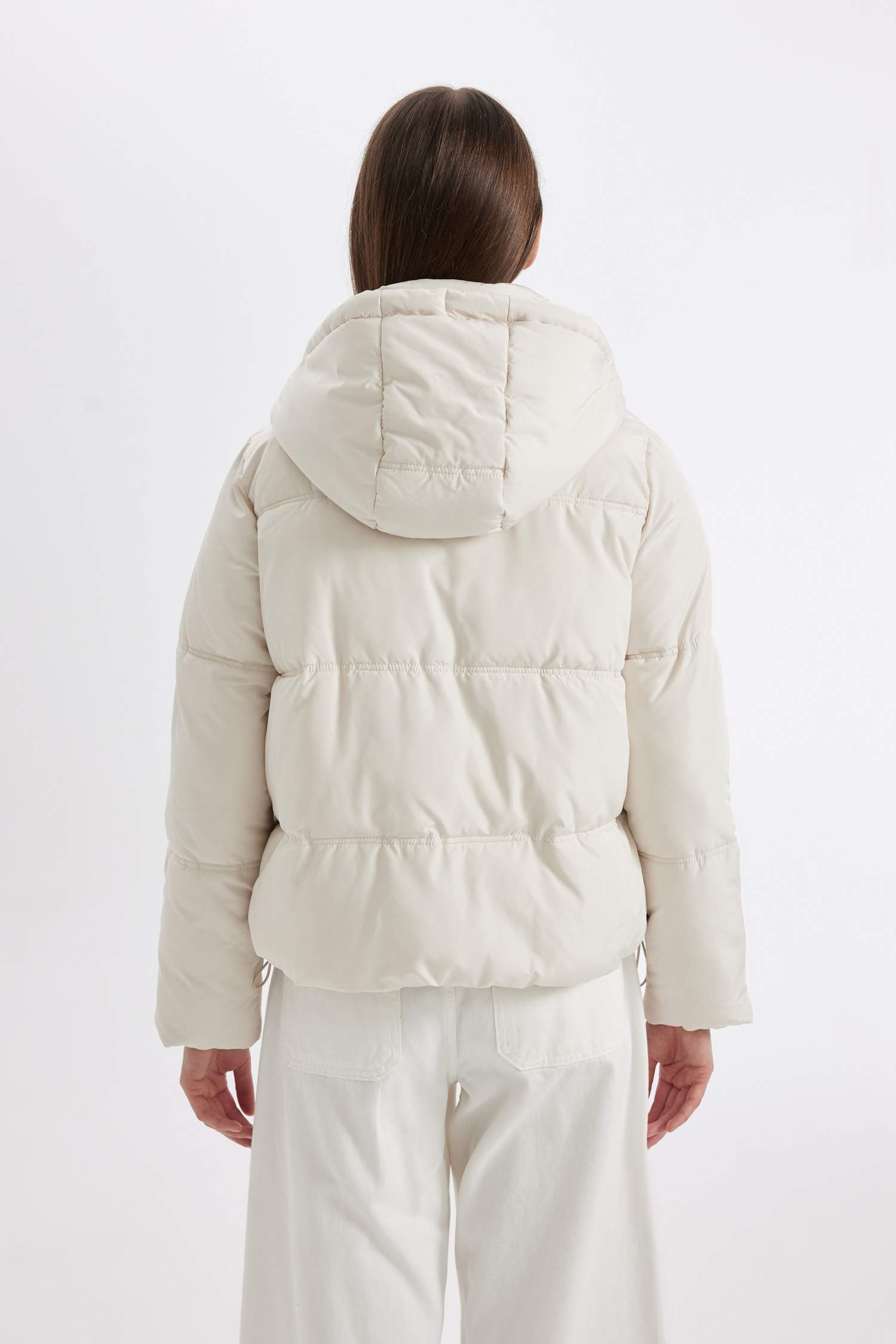 Su Geçirmez Oversize Geniş Kalıp Kapüşonlu Isı Yalıtımlı Rüzgar Geçirmez Puffer Şişme Mont