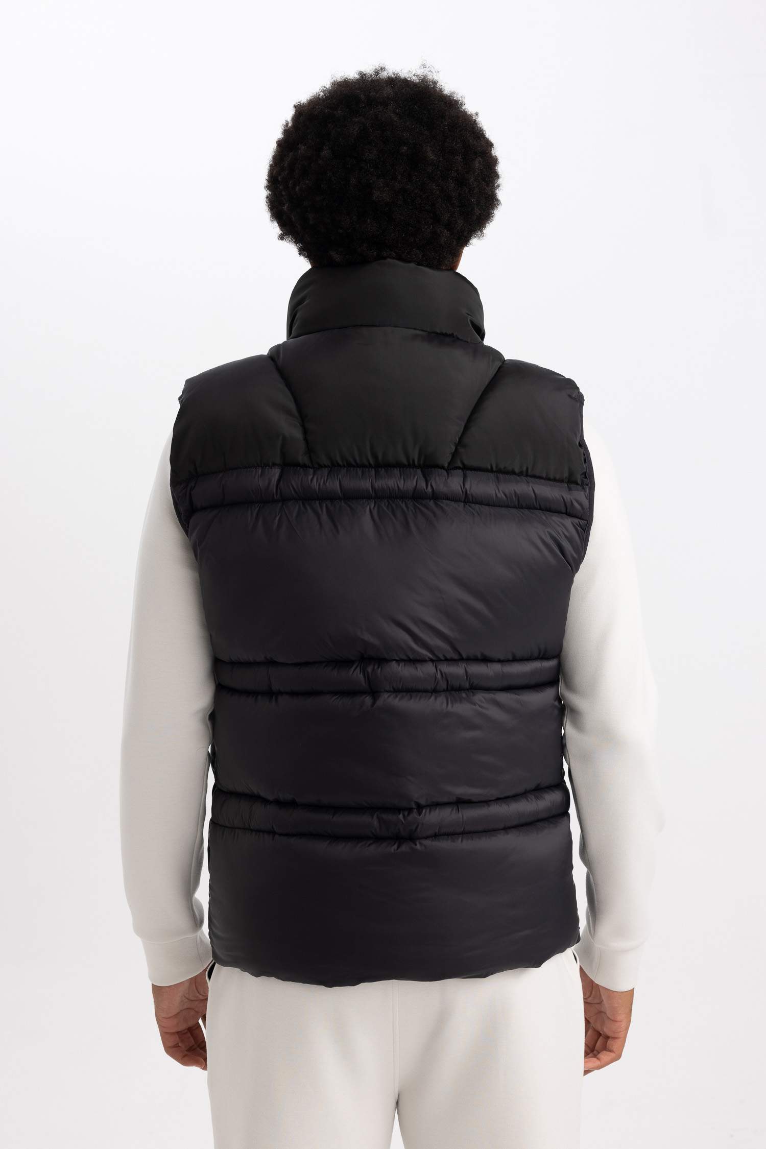 DeFactoFit Su İtici Şişme Yelek Dik Yaka Cepli Fermuarlı