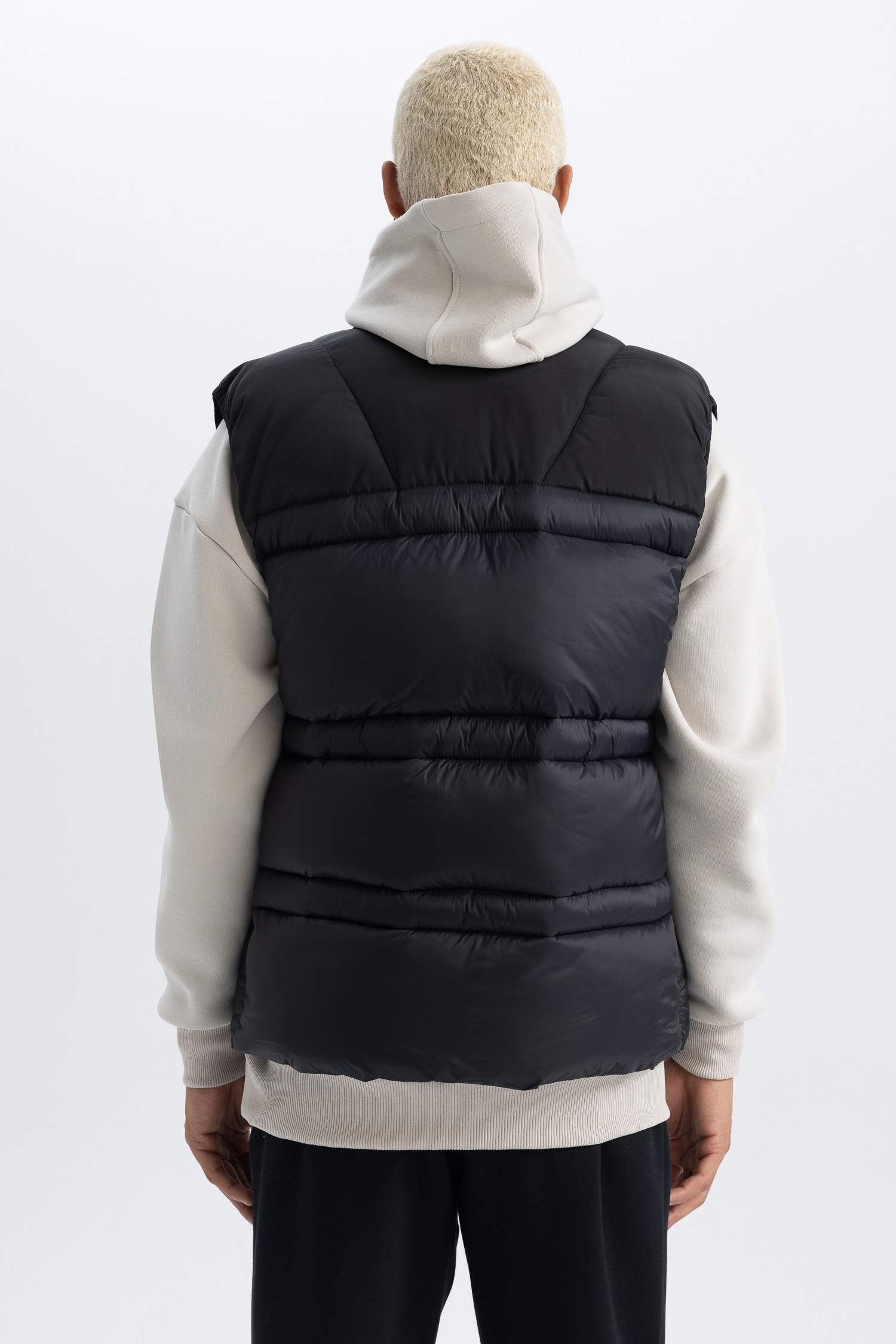 DeFactoFit Su İtici Şişme Yelek Dik Yaka Cepli Fermuarlı