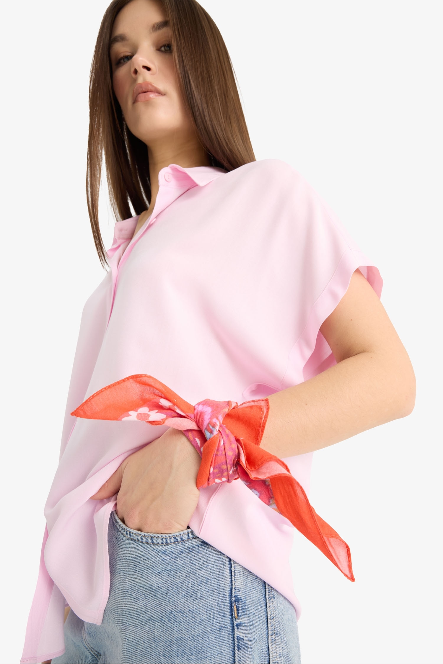 Kadın Desenli Pamuklu Bandana