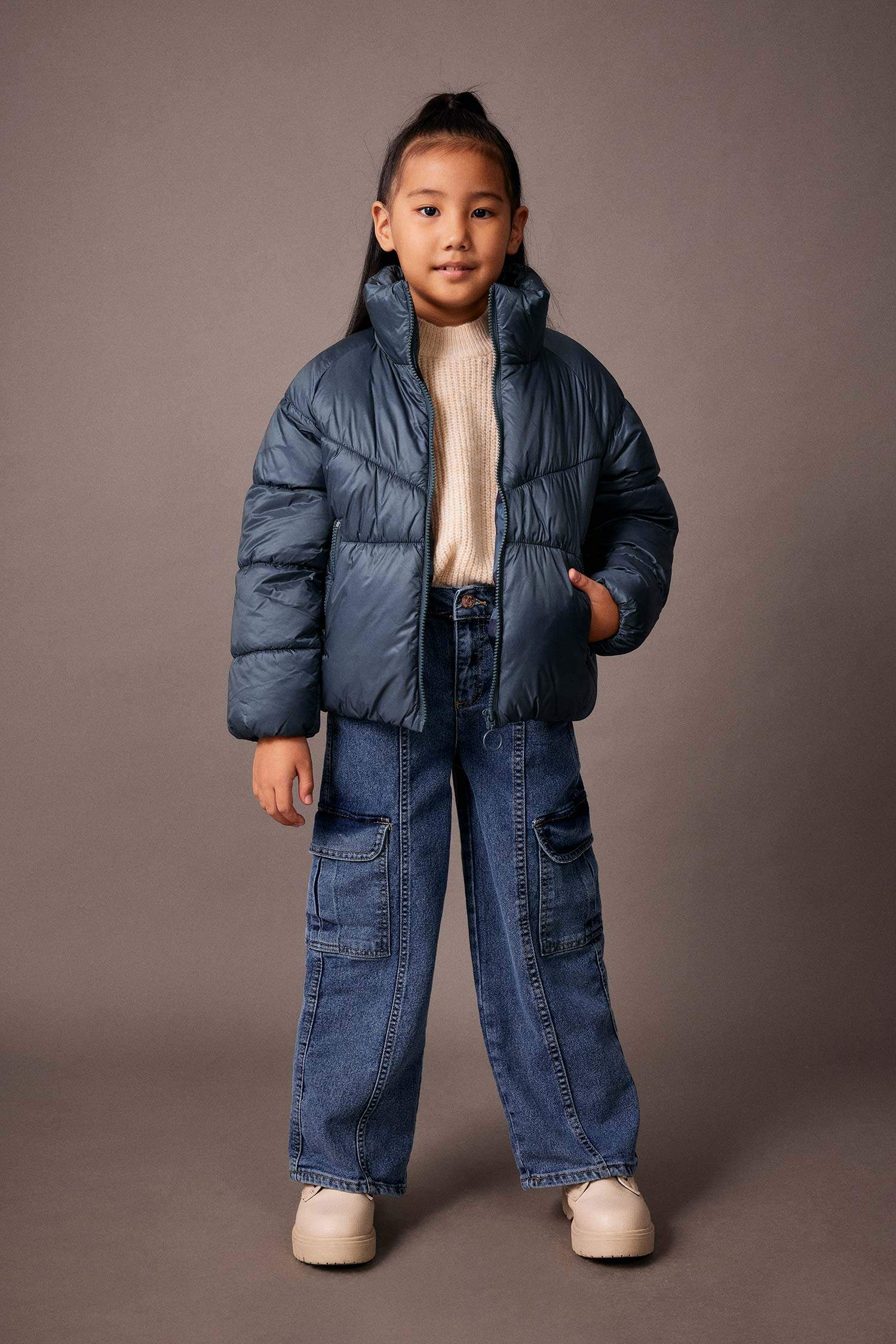 Куртка водонепроникний стандартного крою для дівчаток