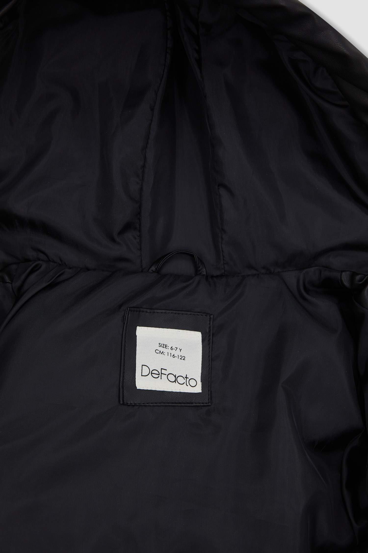 Kız Çocuk Su İtici Kapüşonlu Şişme Mont