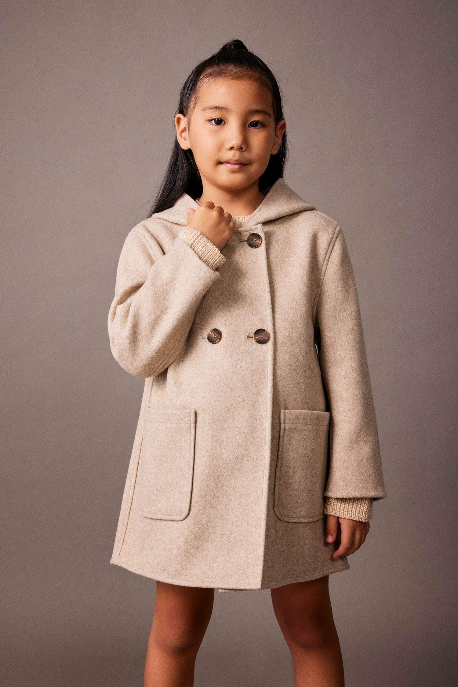 Girl Hooded Cachet Coat