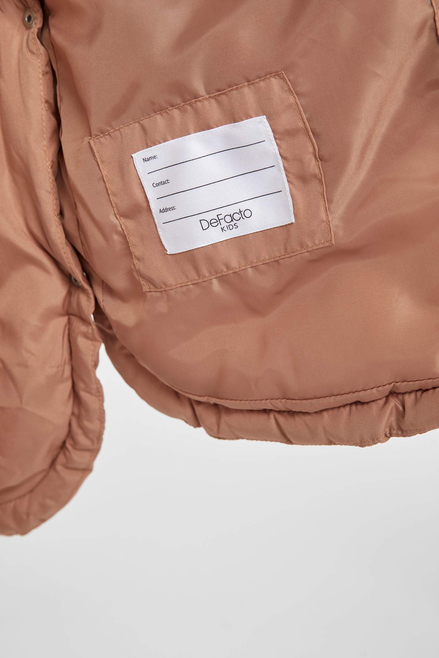 قمصلة نفخ طويل بناتي مبطن بغطاء للرأس