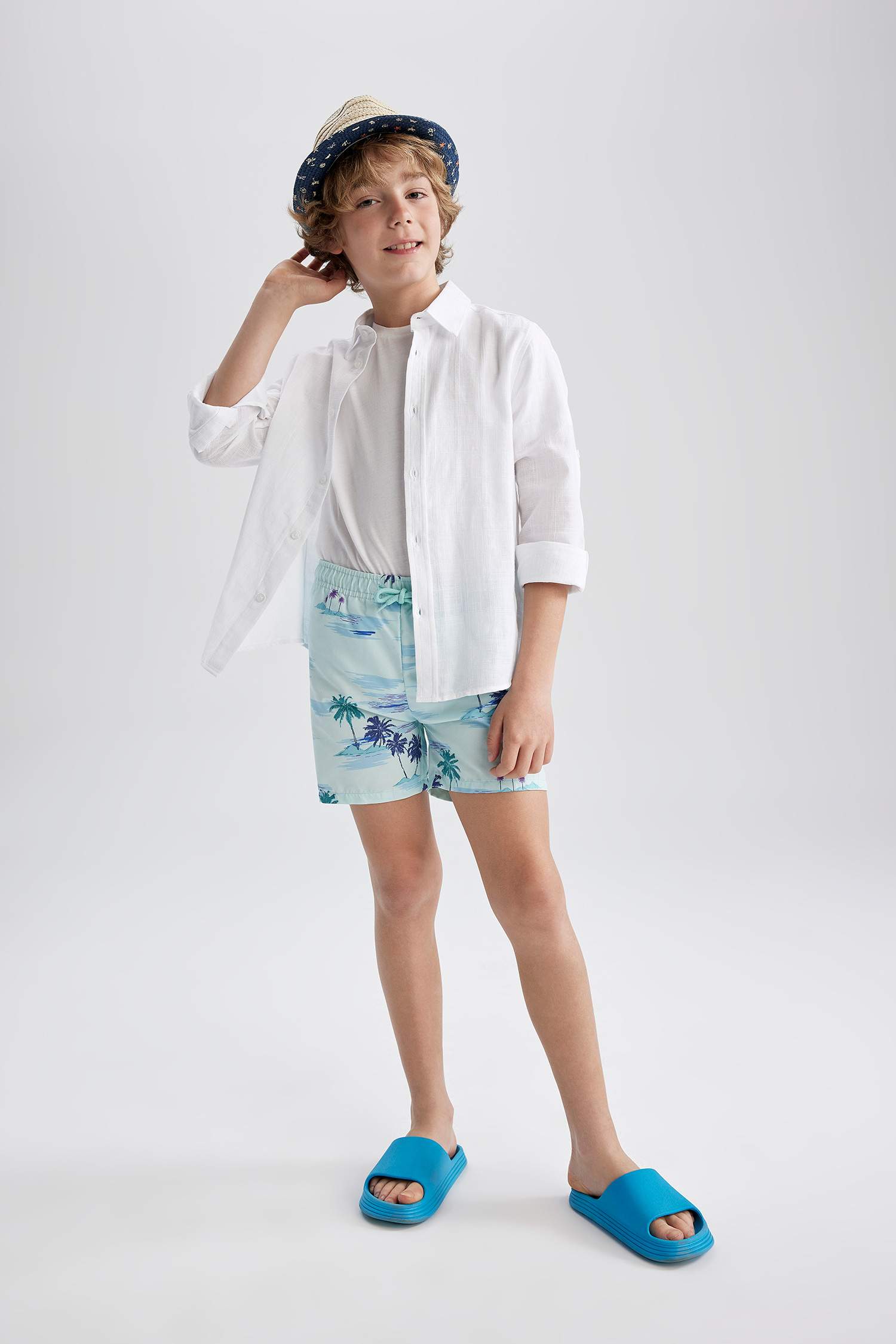 Ұлдарға Тоқымалы жүзу шолақ шалбар