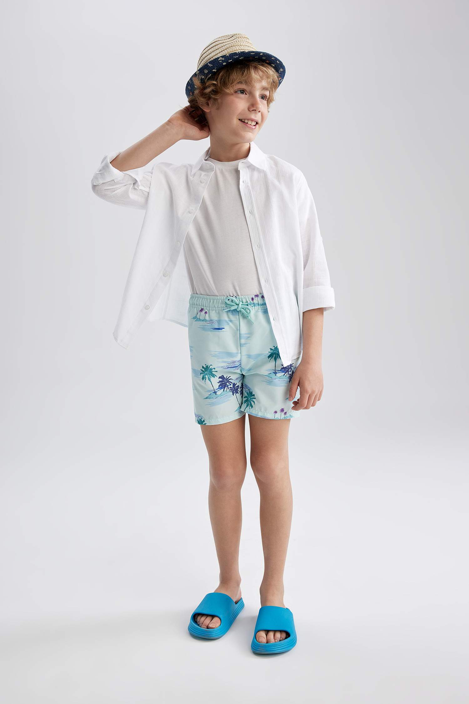 Ұлдарға Тоқымалы жүзу шолақ шалбар